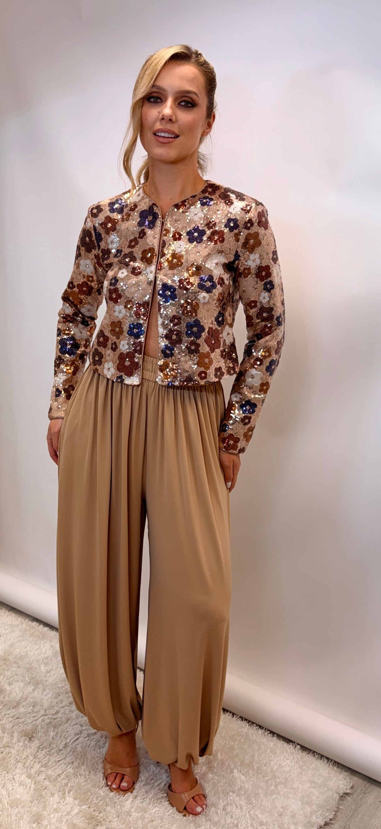 Beige Billow Pants