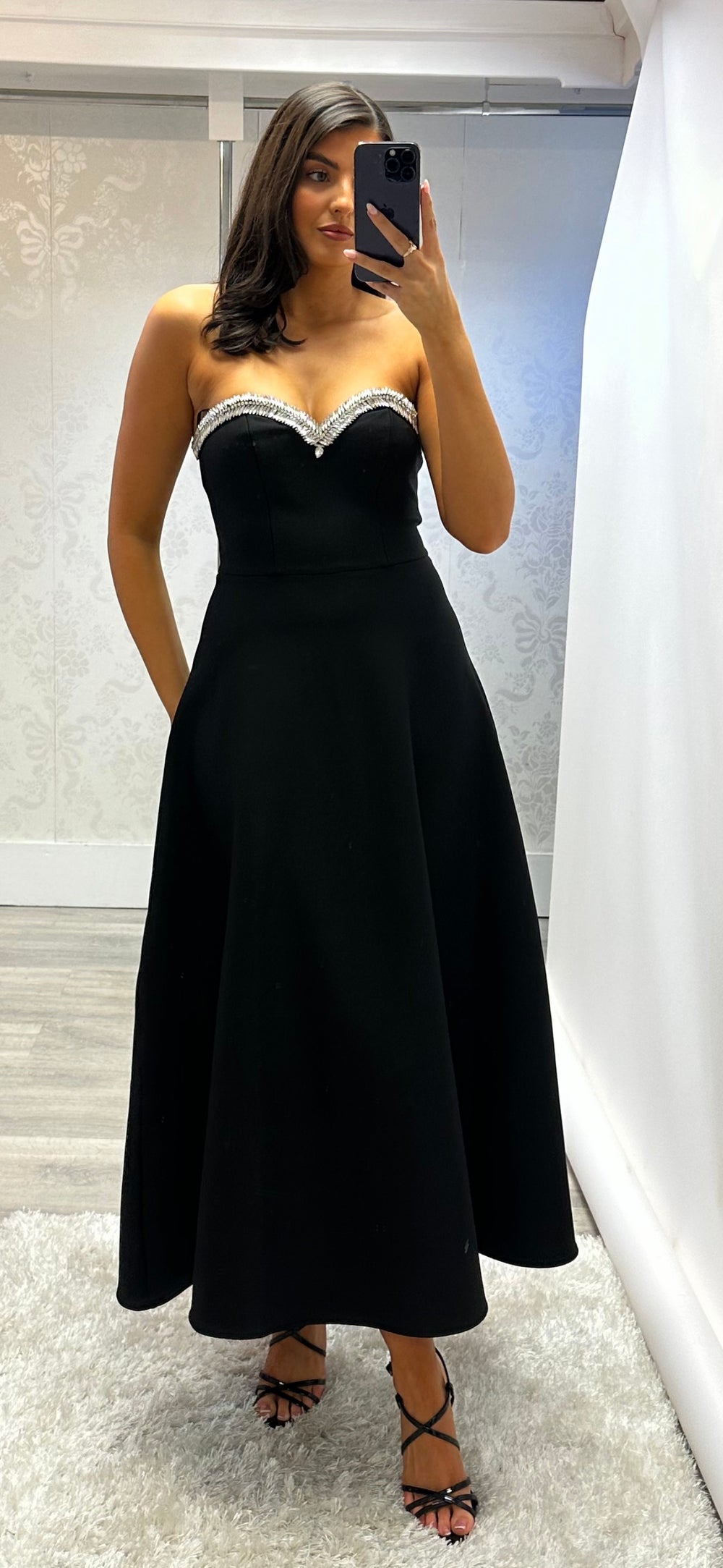 Black Bandage Midi