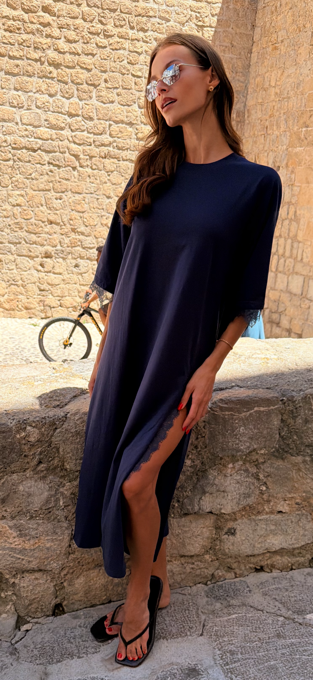 Navy T-Shirt Dress