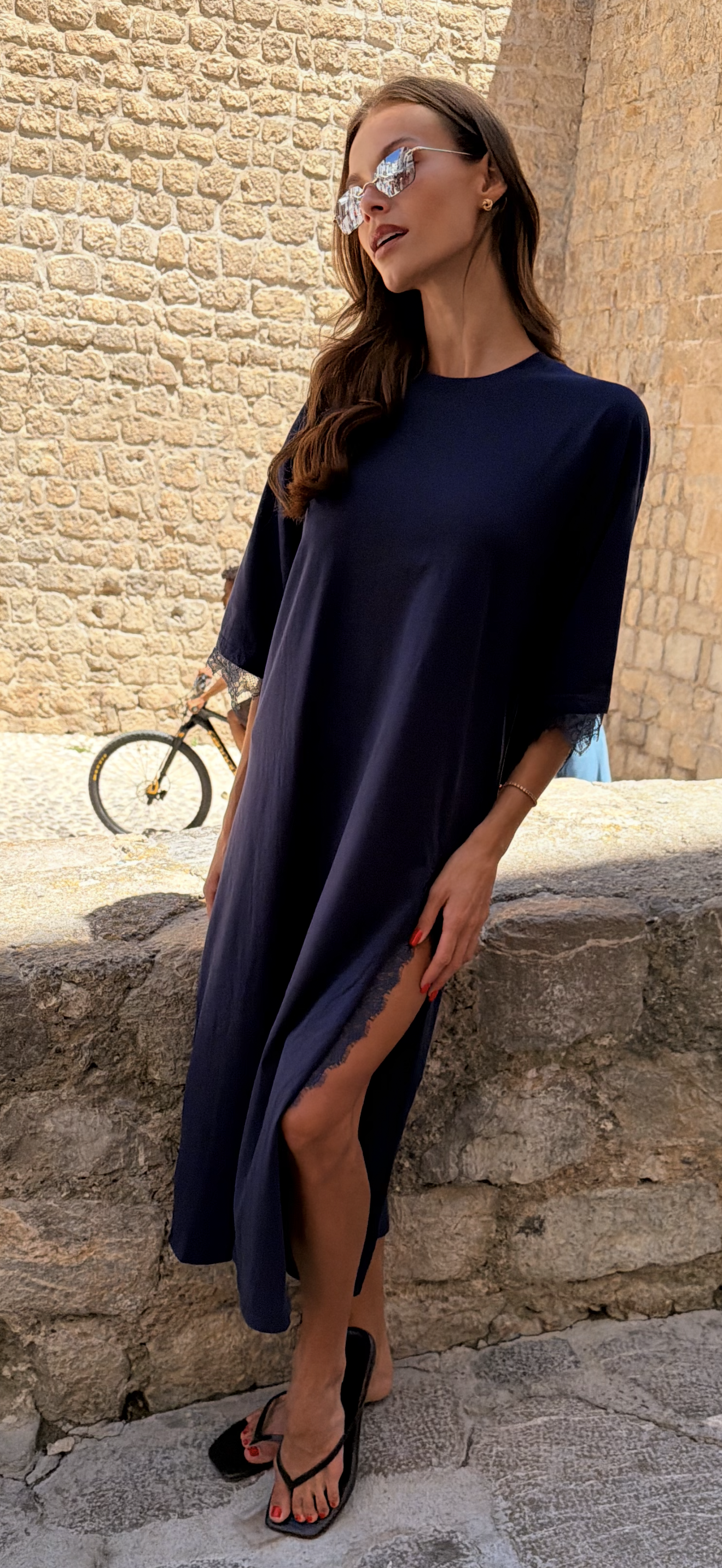 Navy T-Shirt Dress