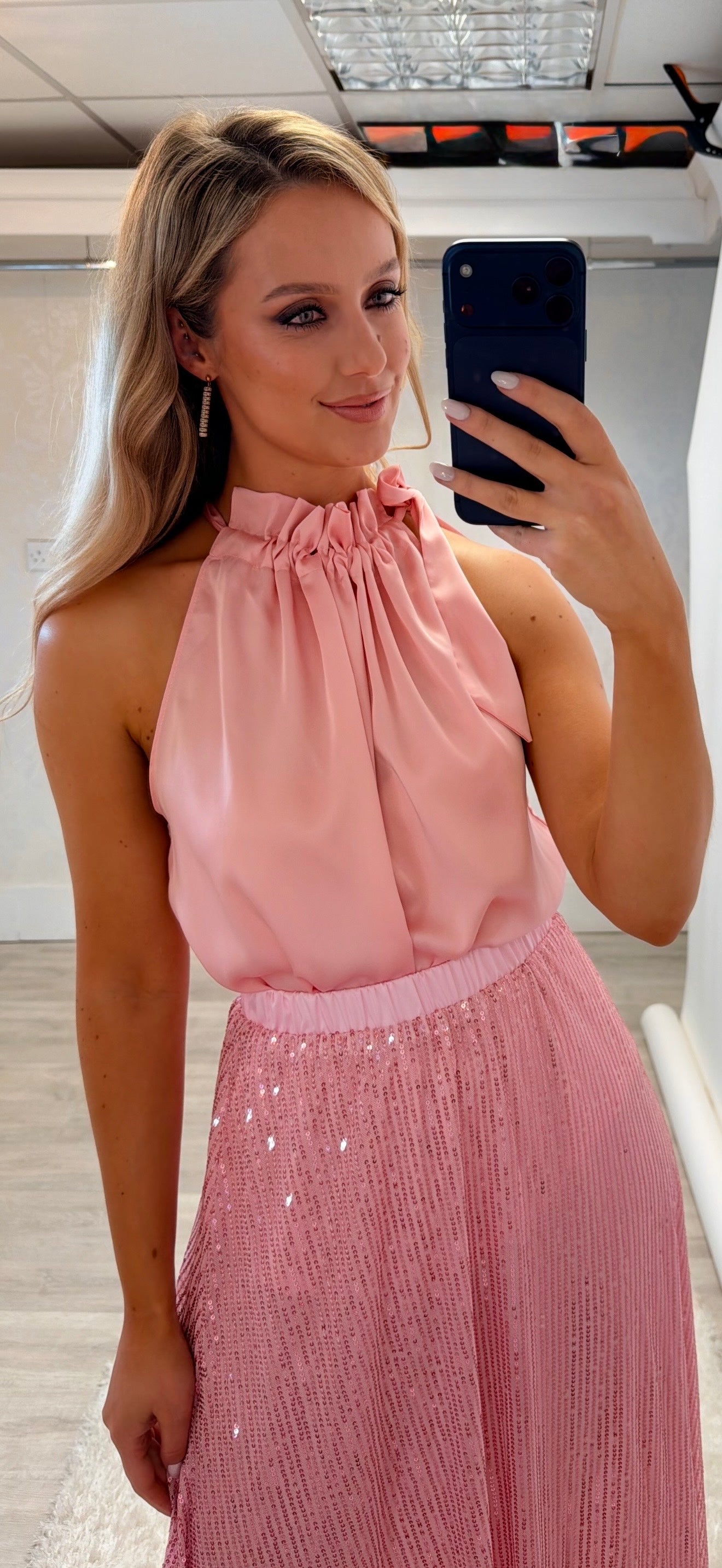 Pink Halter Top