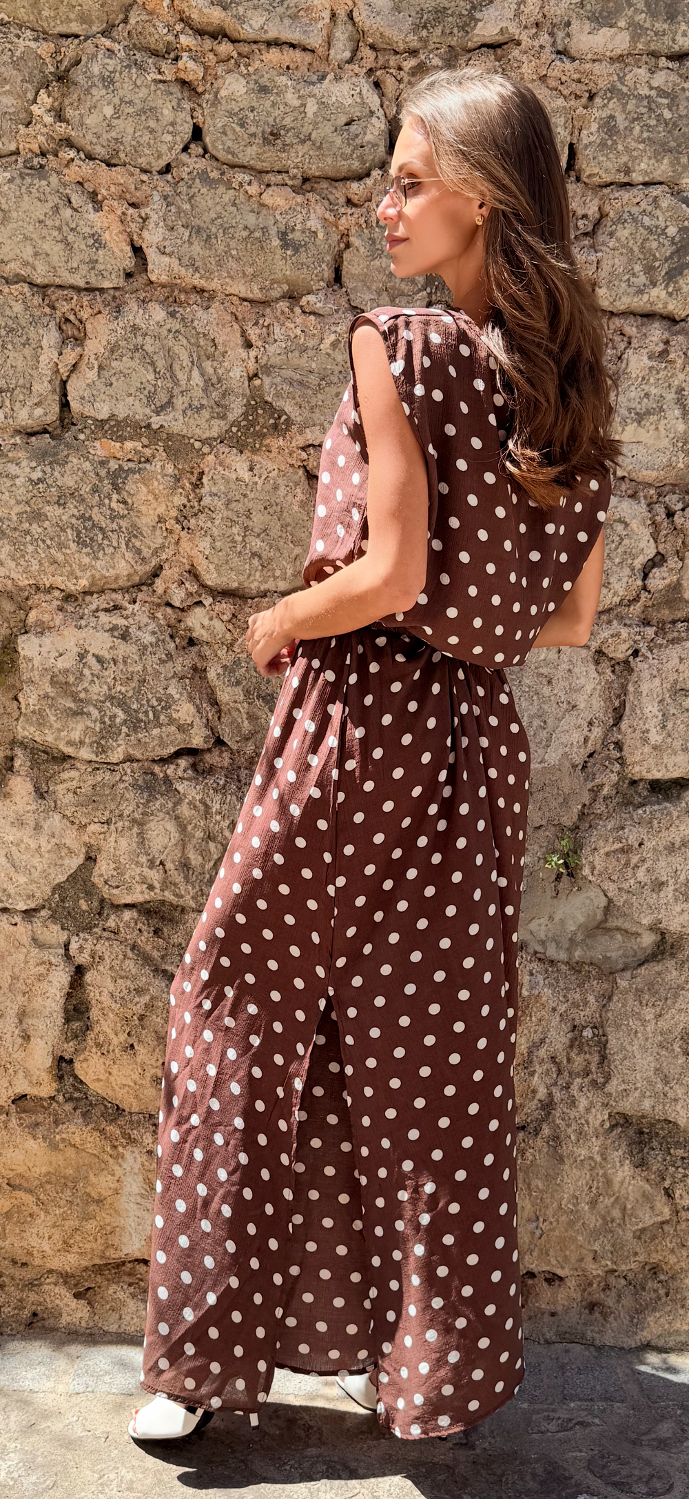 Brown Polka Set