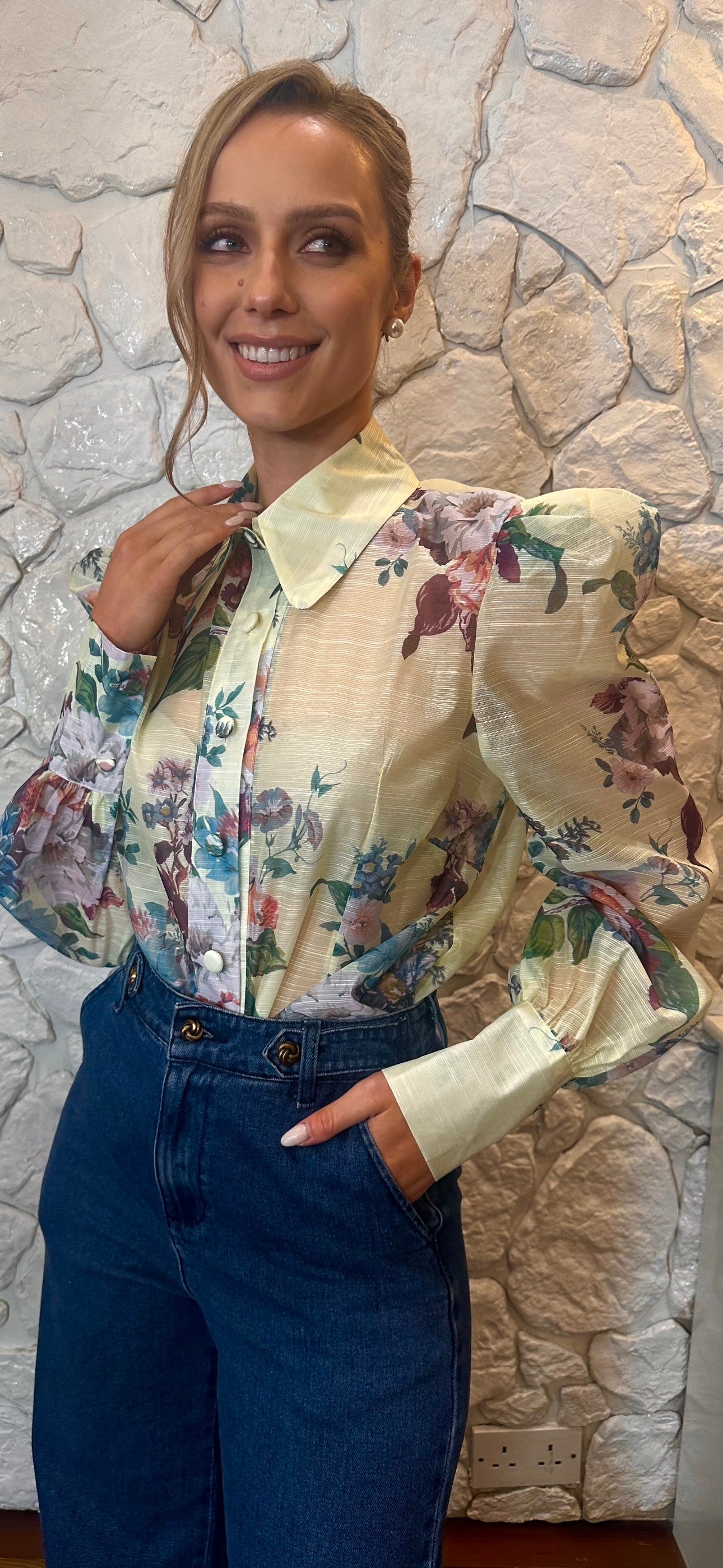 Lemon Floral Shirt
