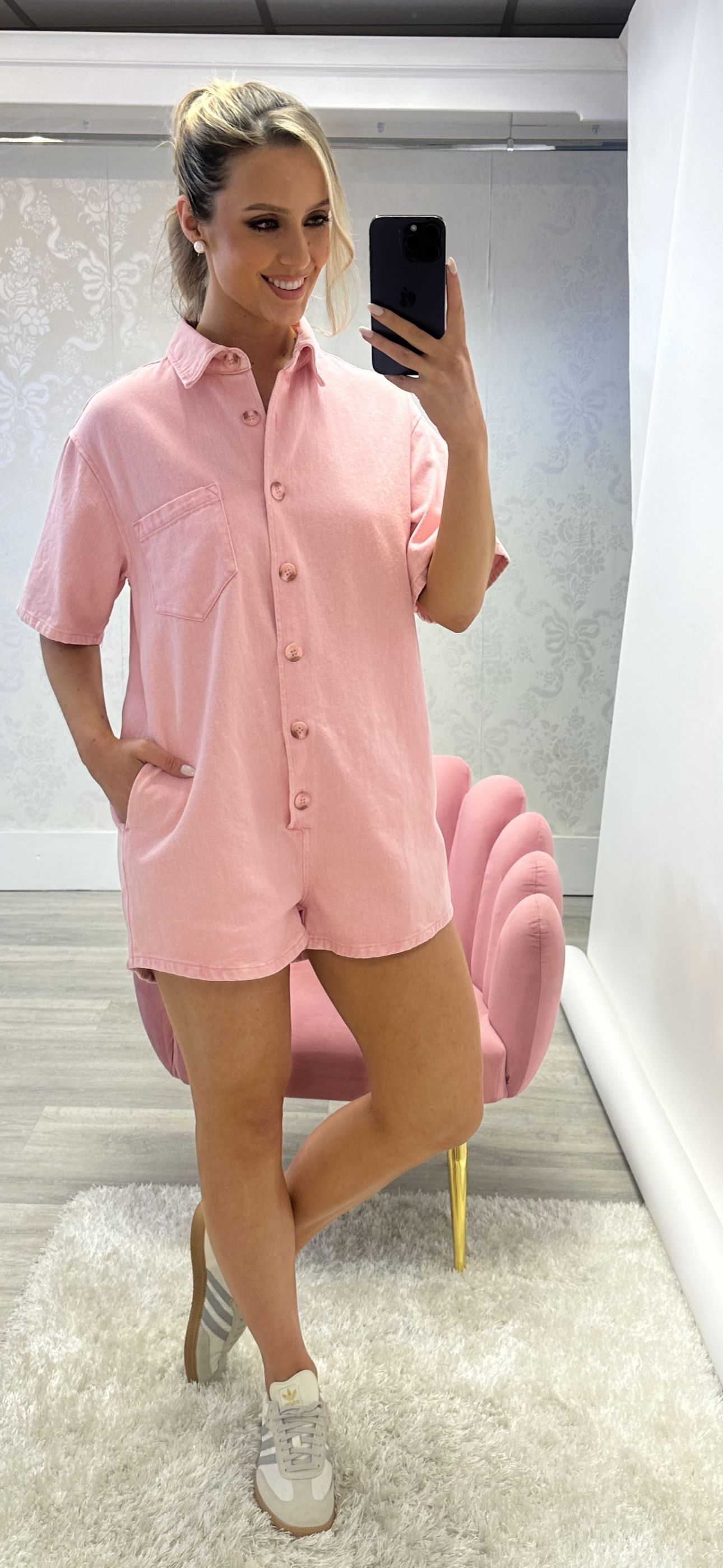 Pink Playsuit