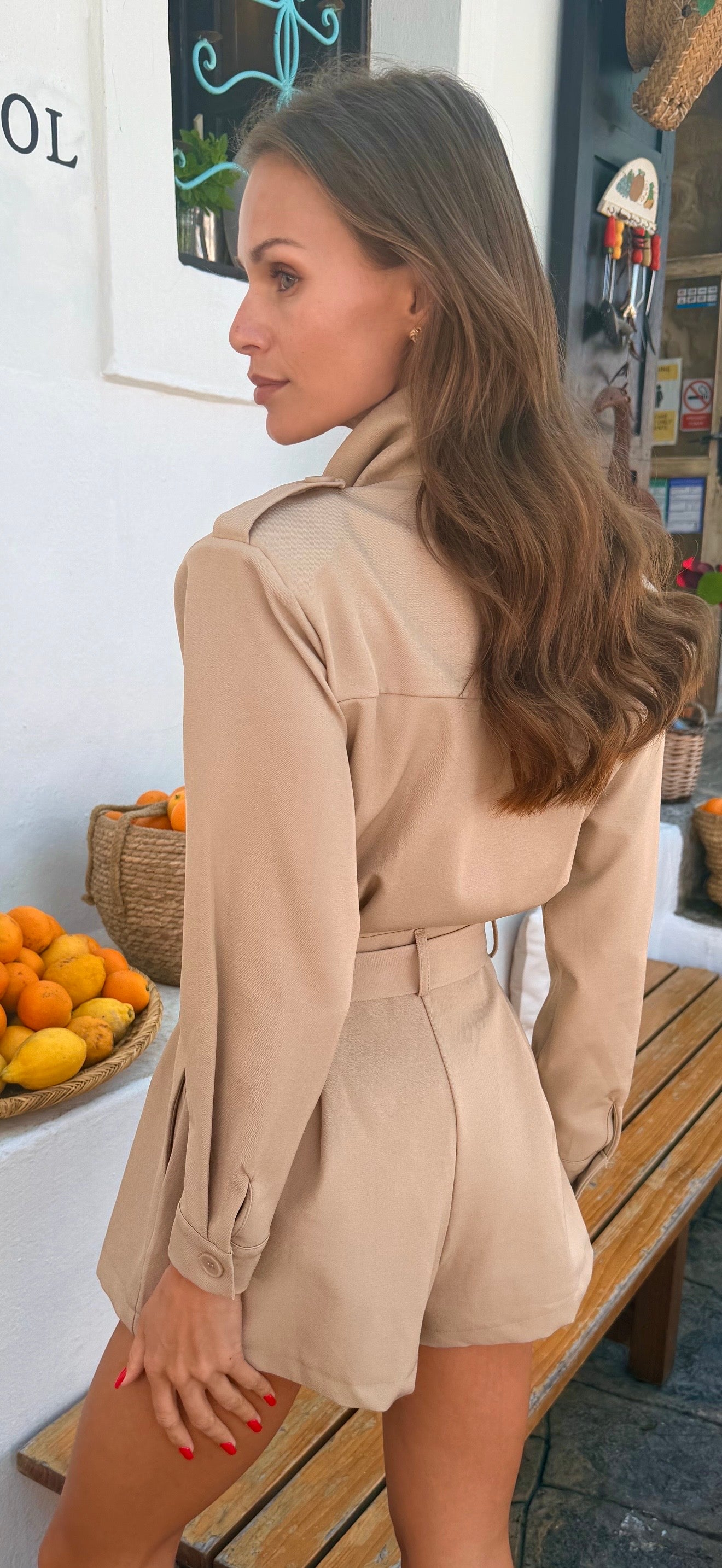 Camel Playsuit