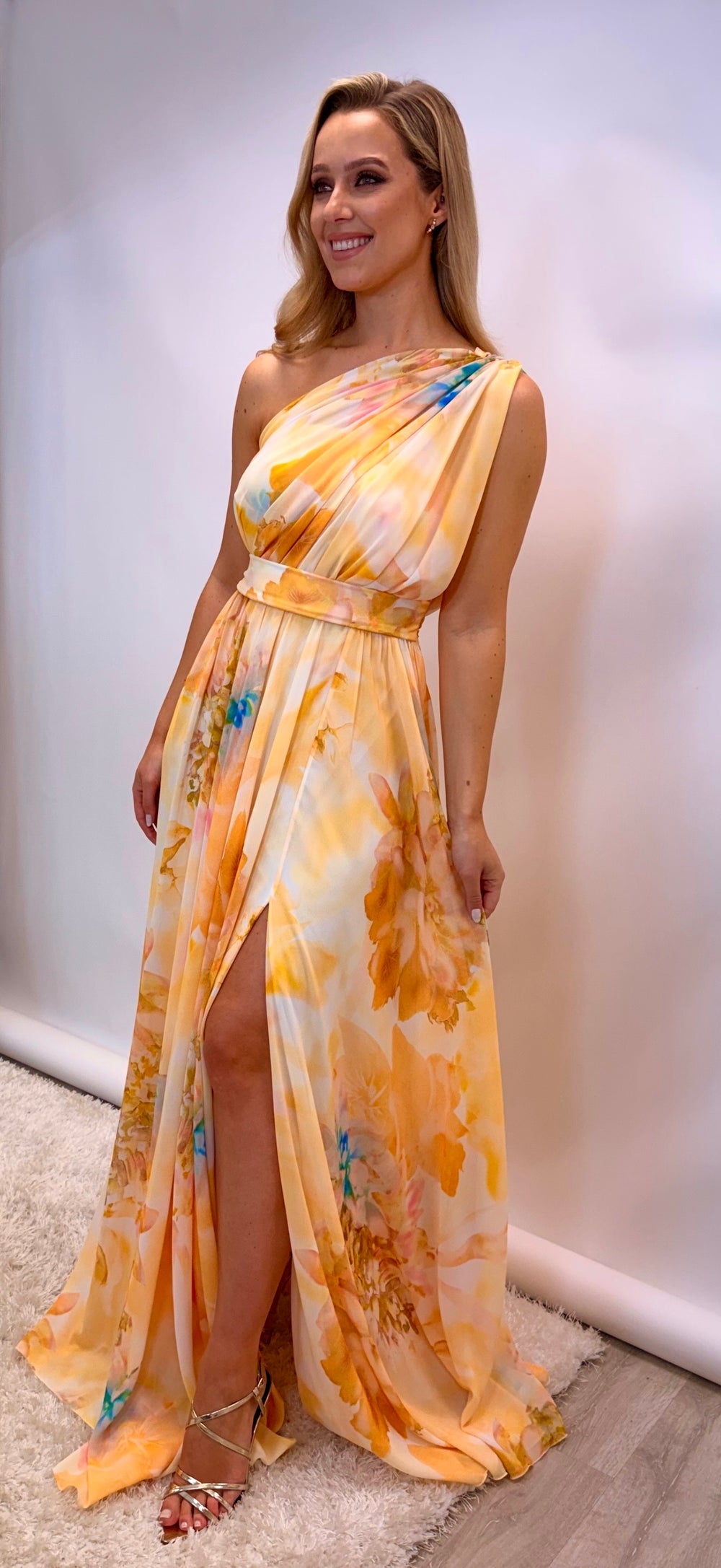 Lemon Floral Maxi