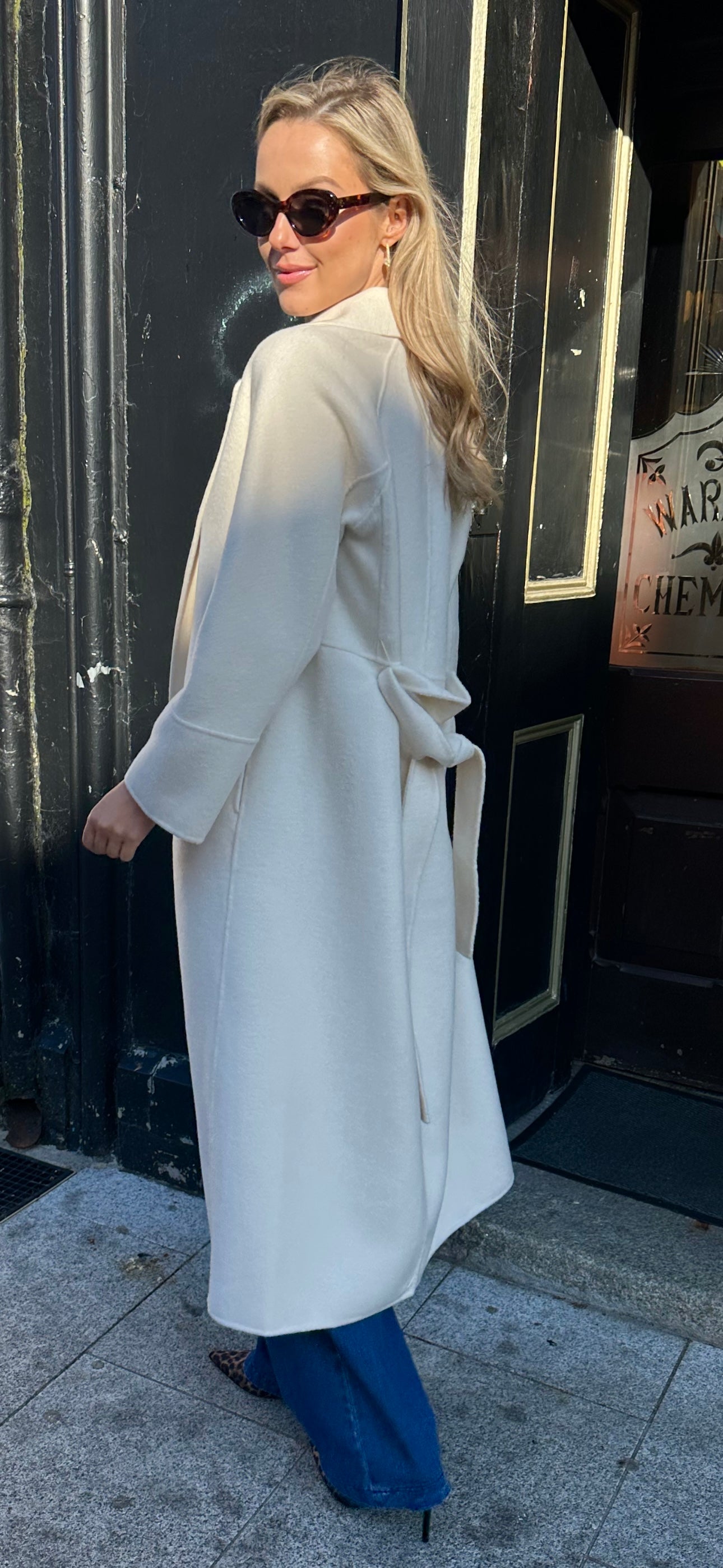 Ecru Wool Coat
