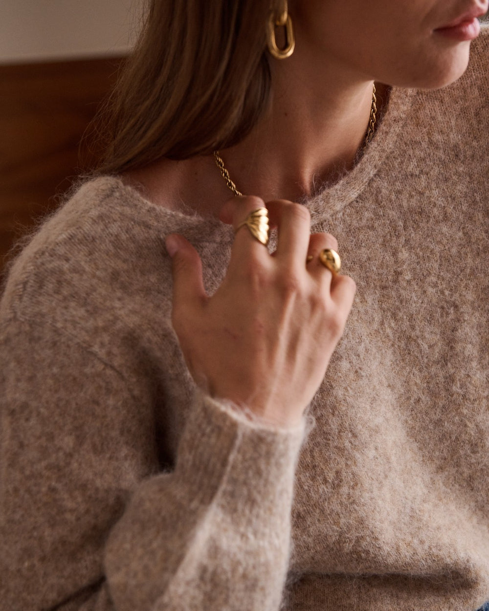 Taupe Twist Knit