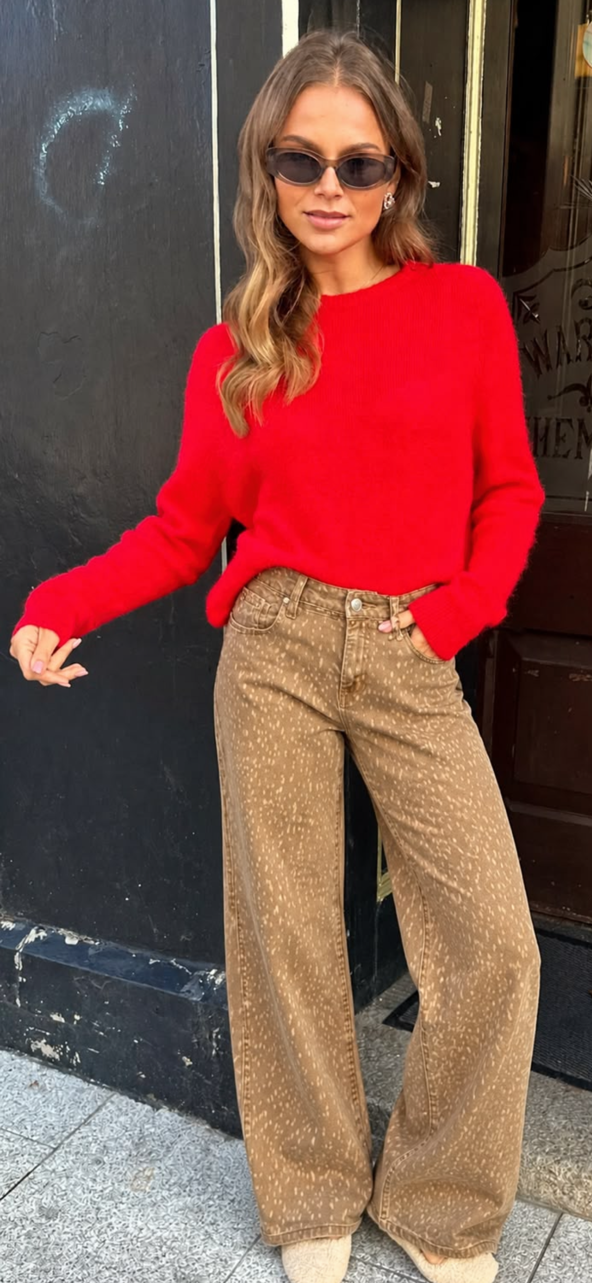 Deer Print Jeans
