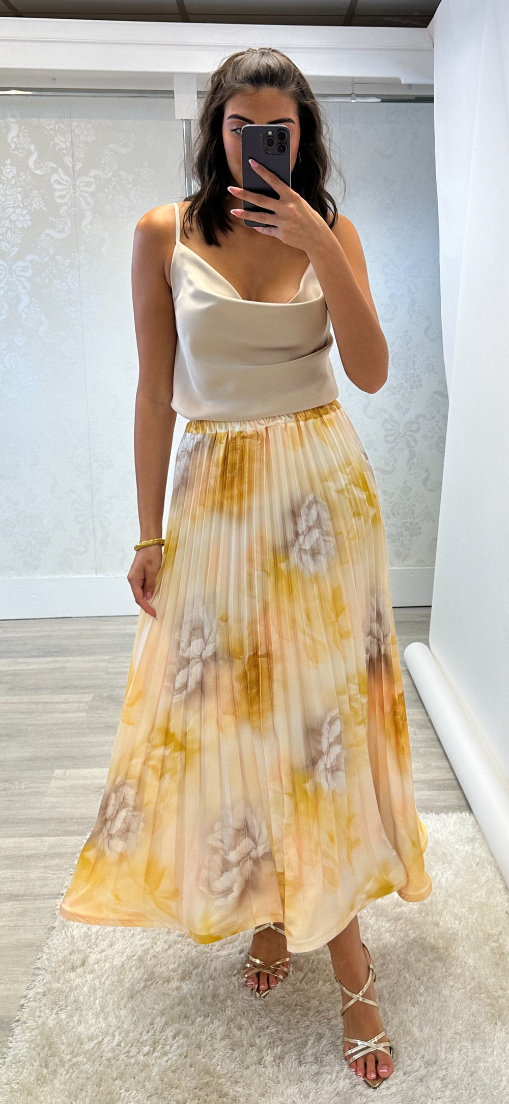 Lemon Print Skirt