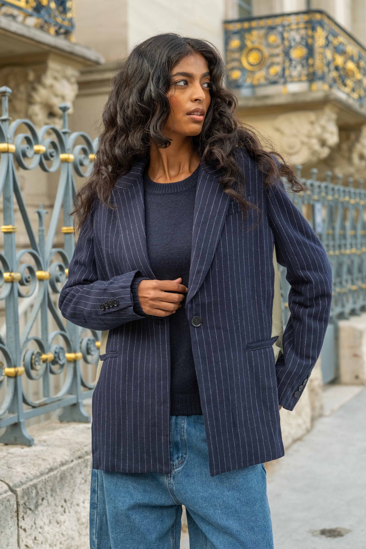 Navy Bomber Blazer