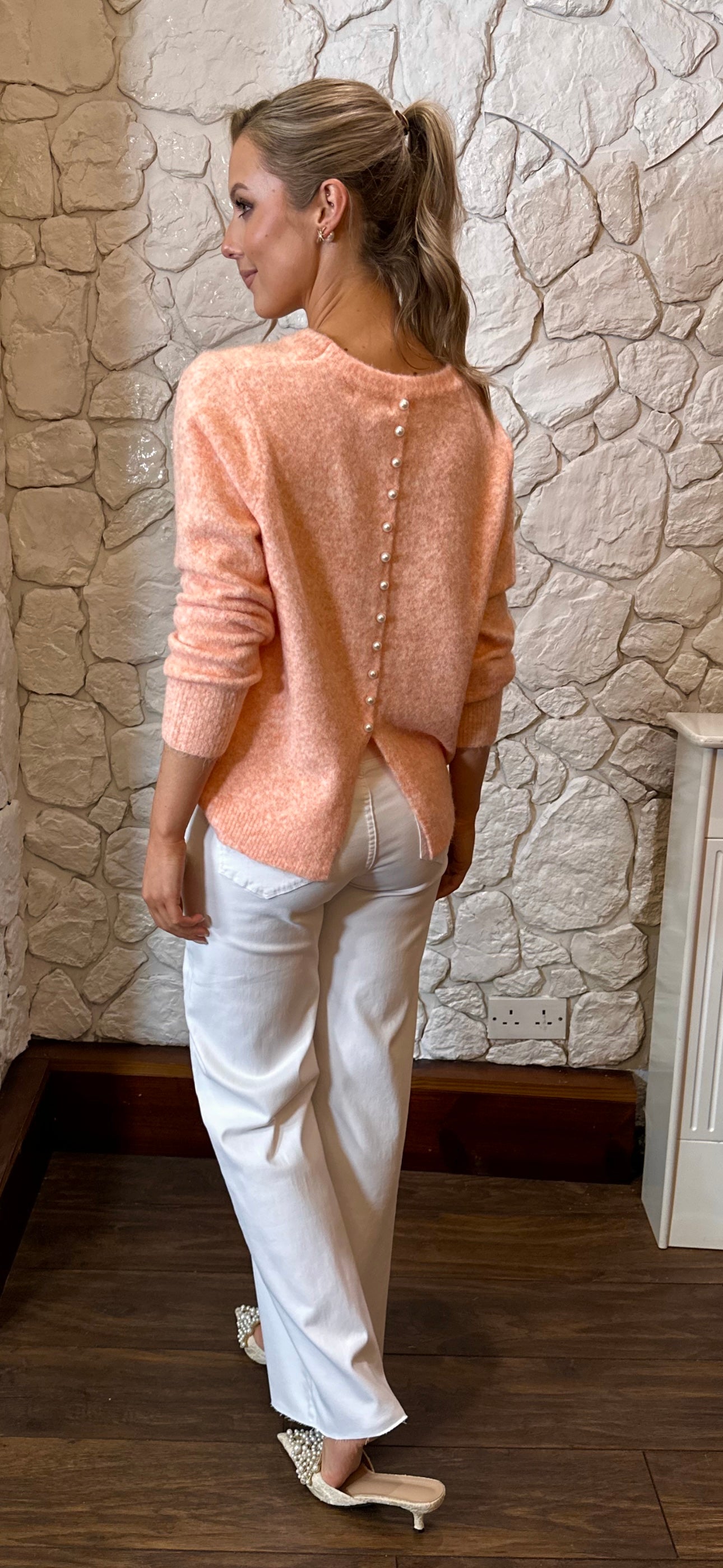 Orange Pearl Knit