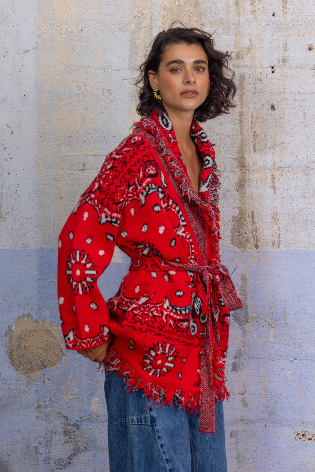 Red Wrap Cardi