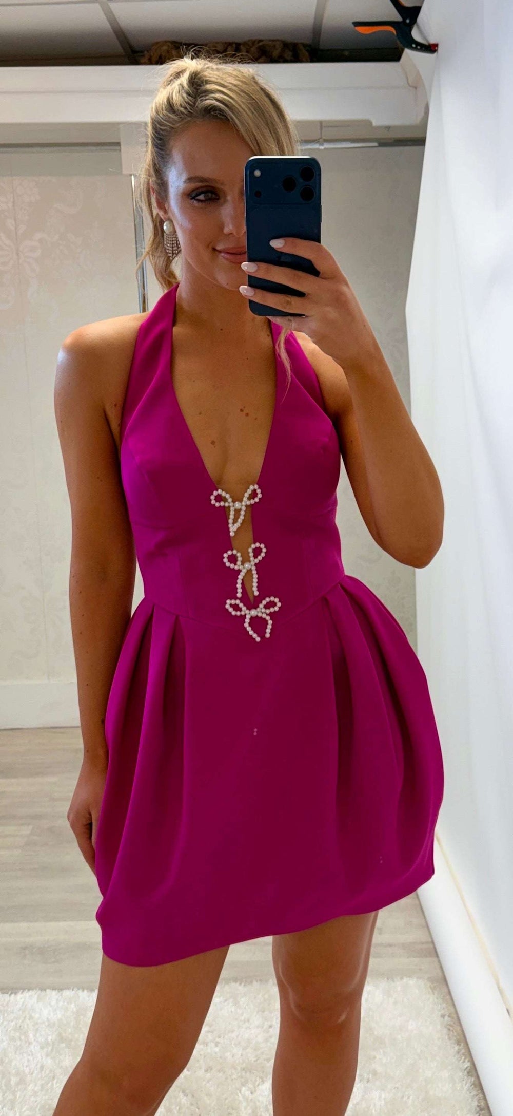 Magenta Mini Dress