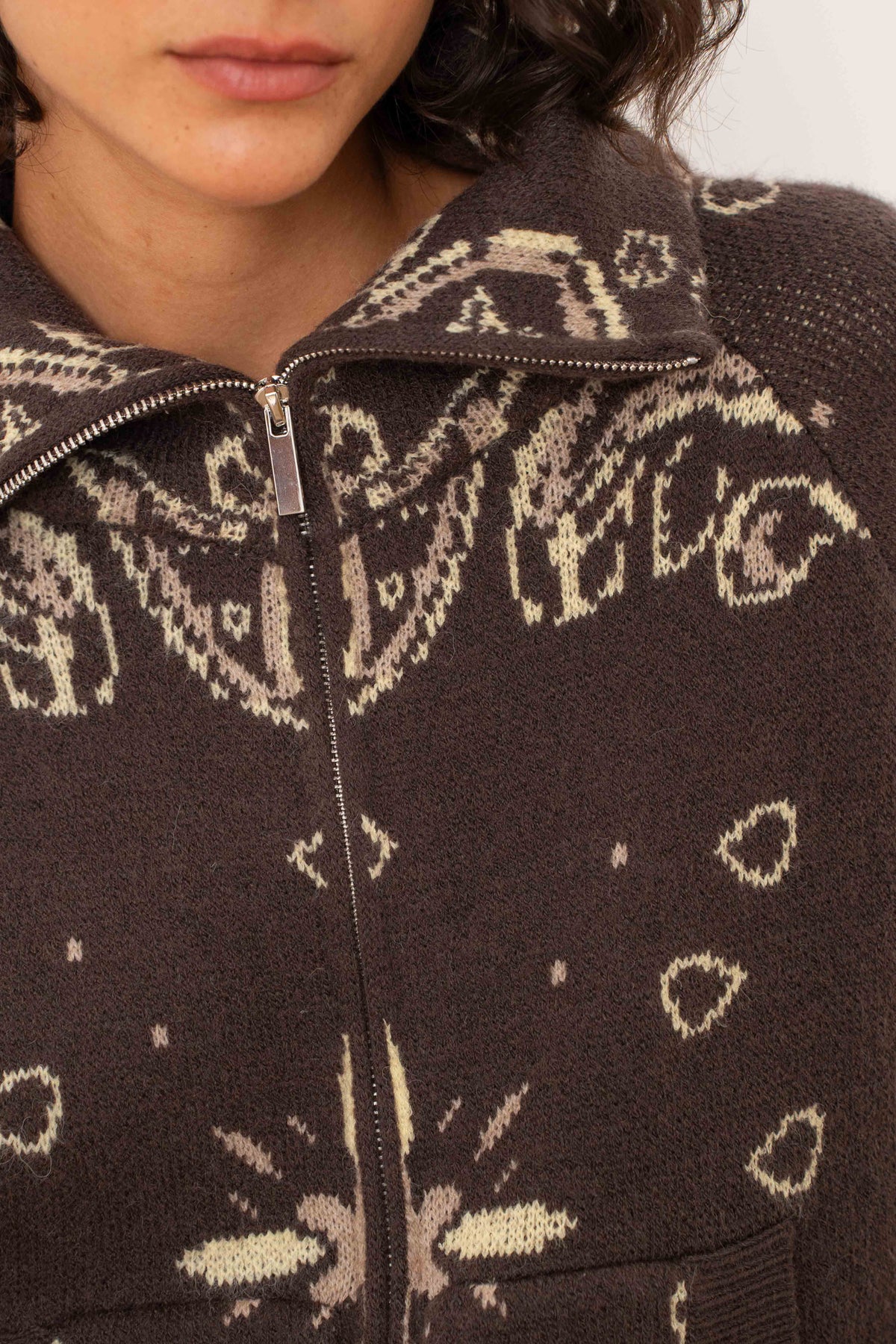 Paisley Chocolate Knit