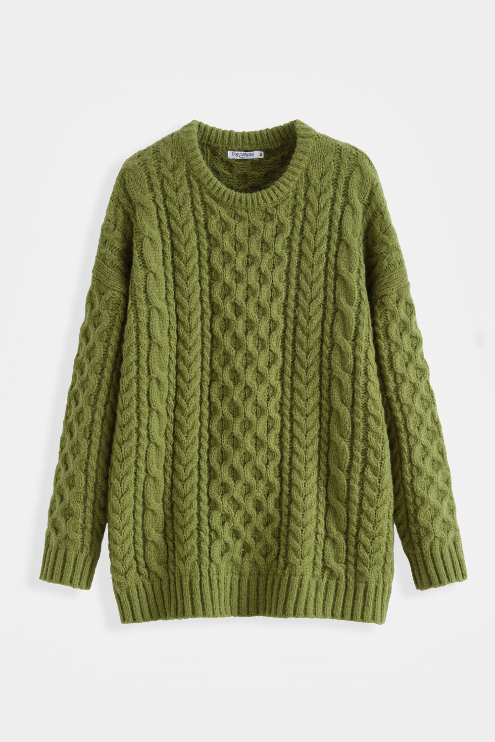 Khaki Cable Jumper