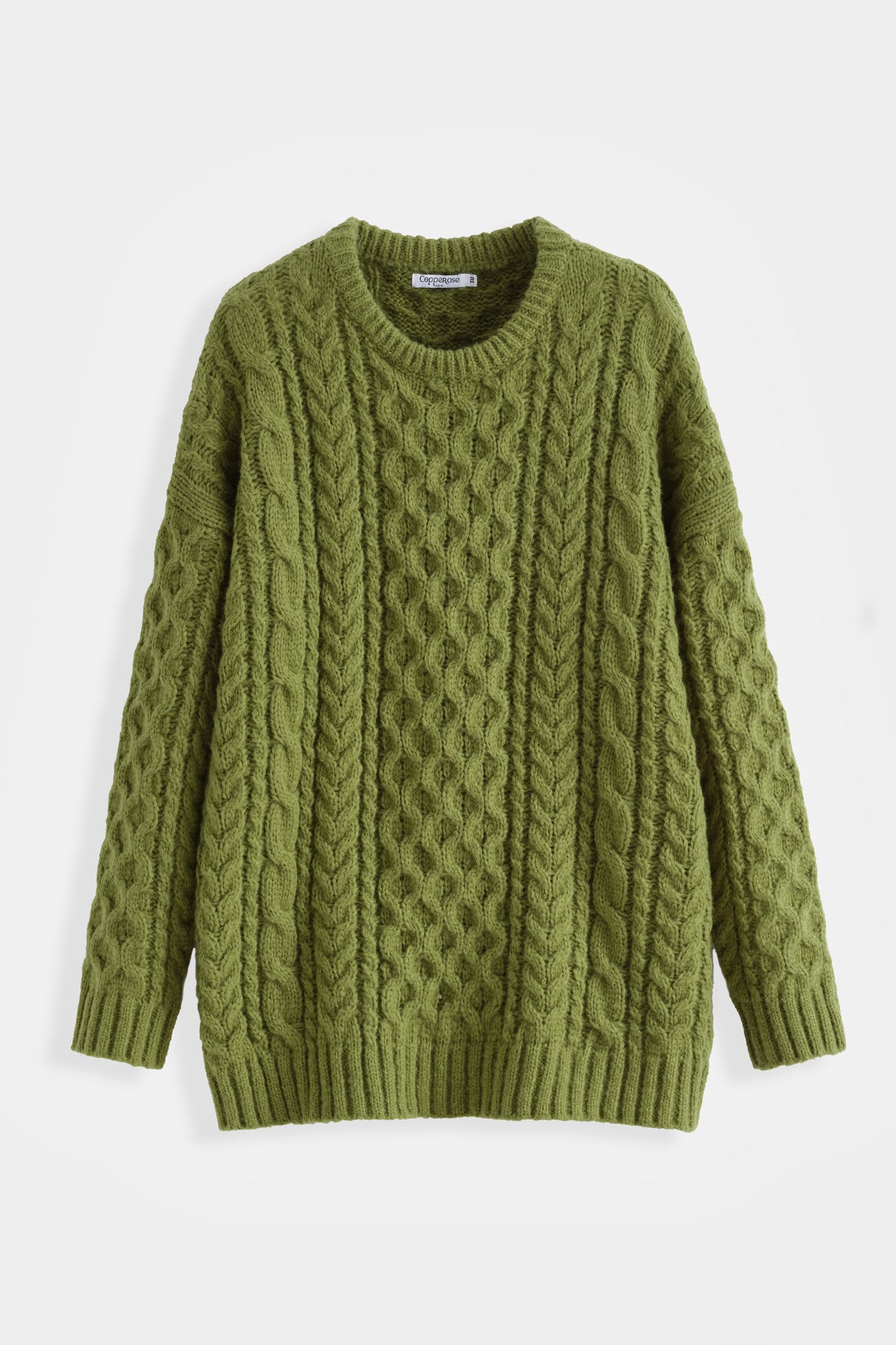 Khaki Cable Jumper