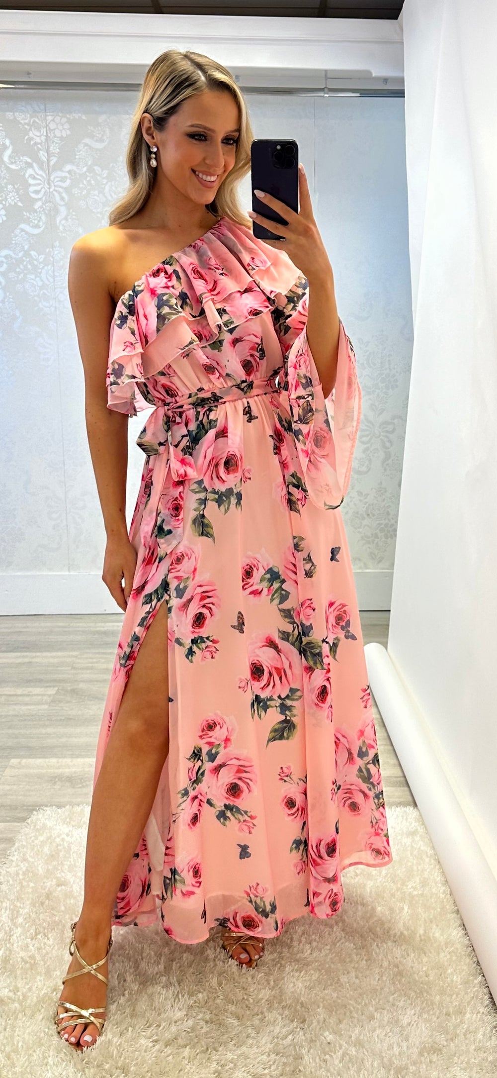 Pink Floral Dress