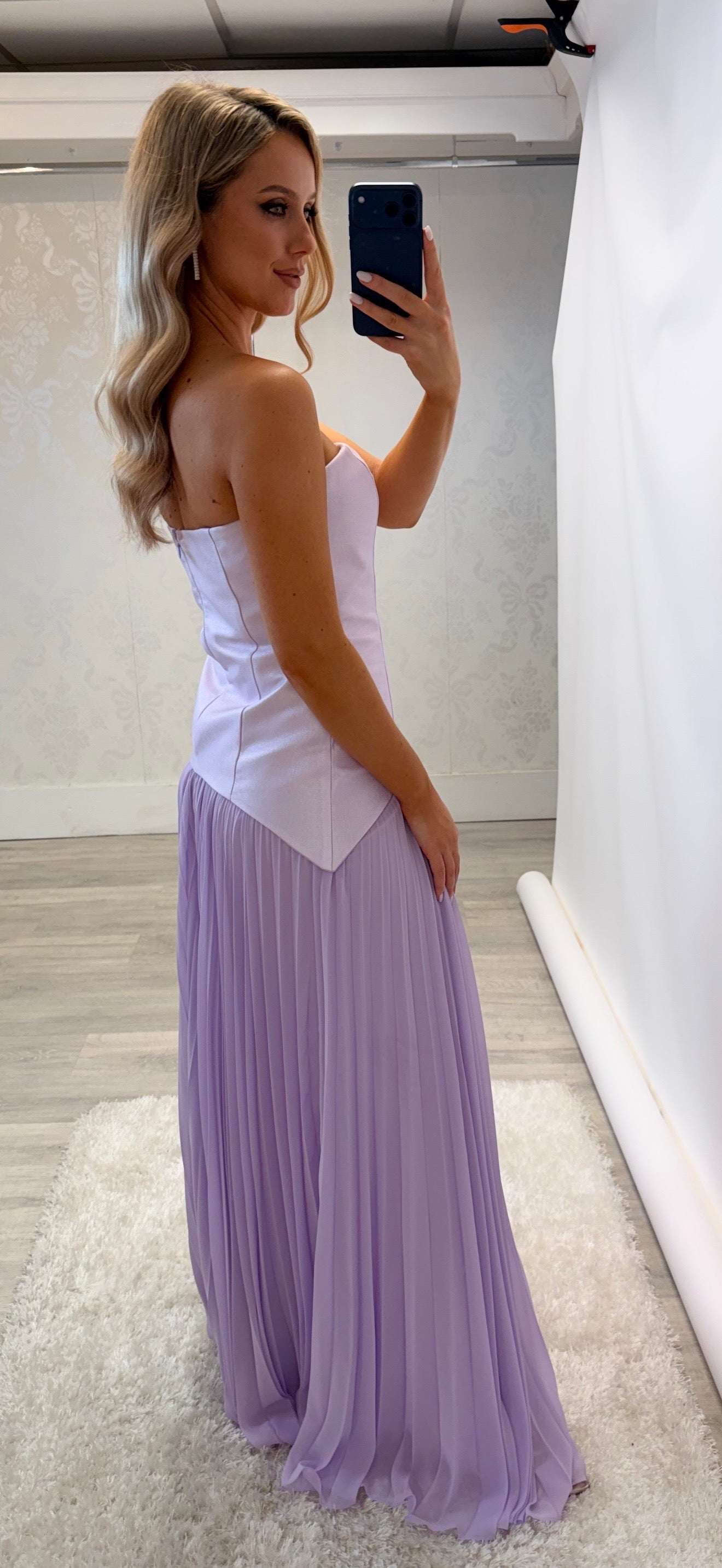 Lilac Pleat Maxi