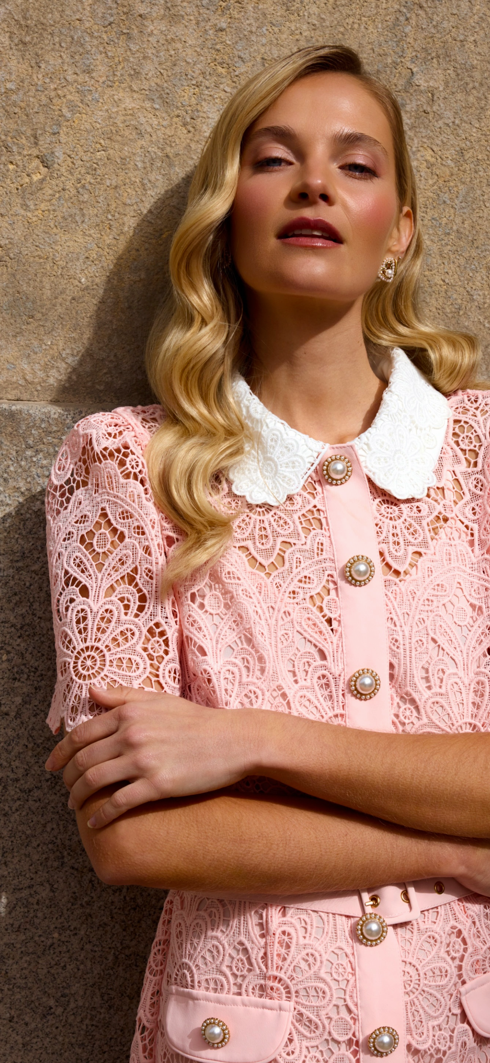 Pink Lace Dress