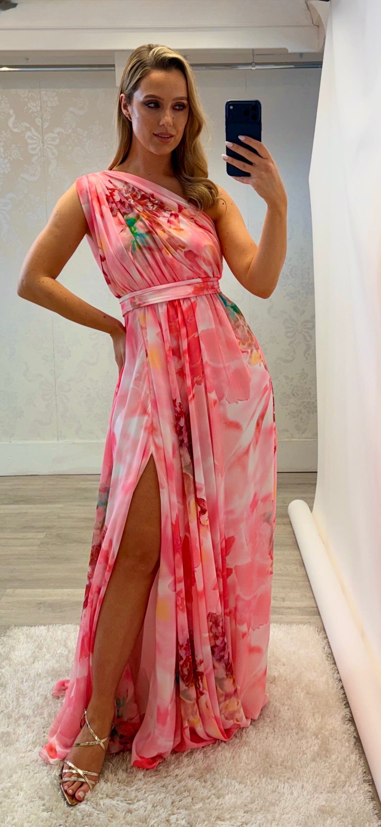 Pink Floral Maxi