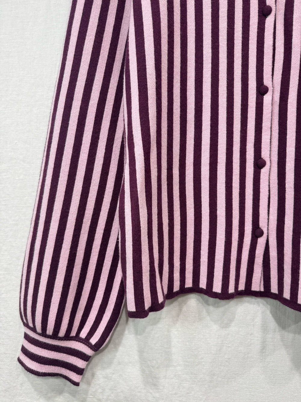 Burgundy Stripe Knit