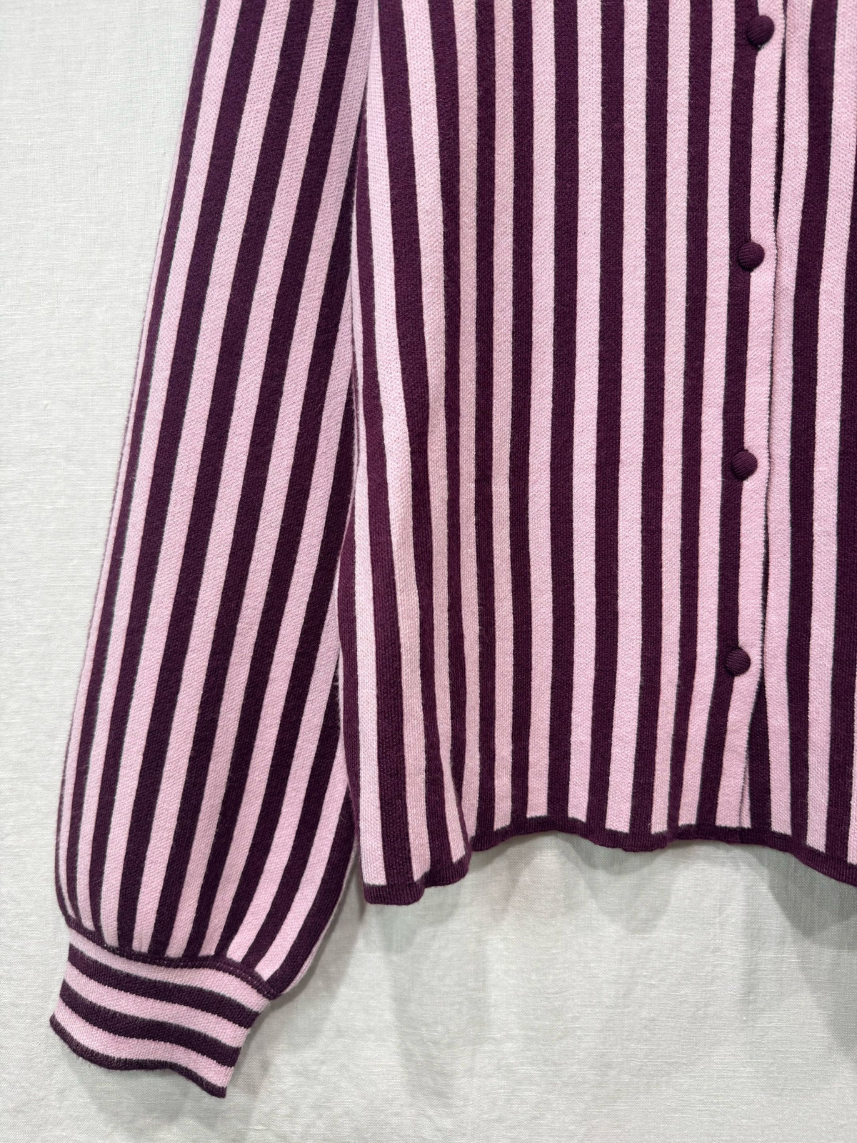 Burgundy Stripe Knit