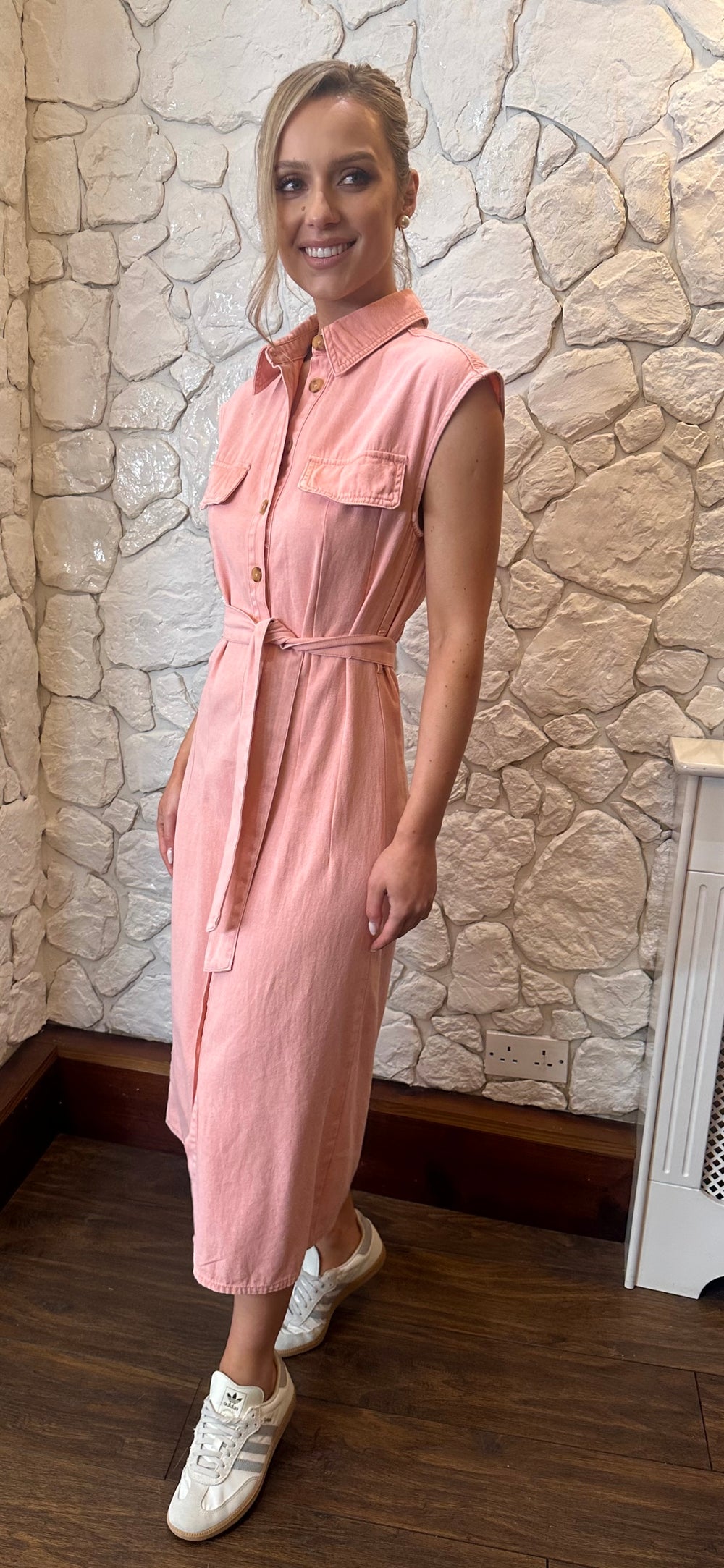 Pink Midi Denim