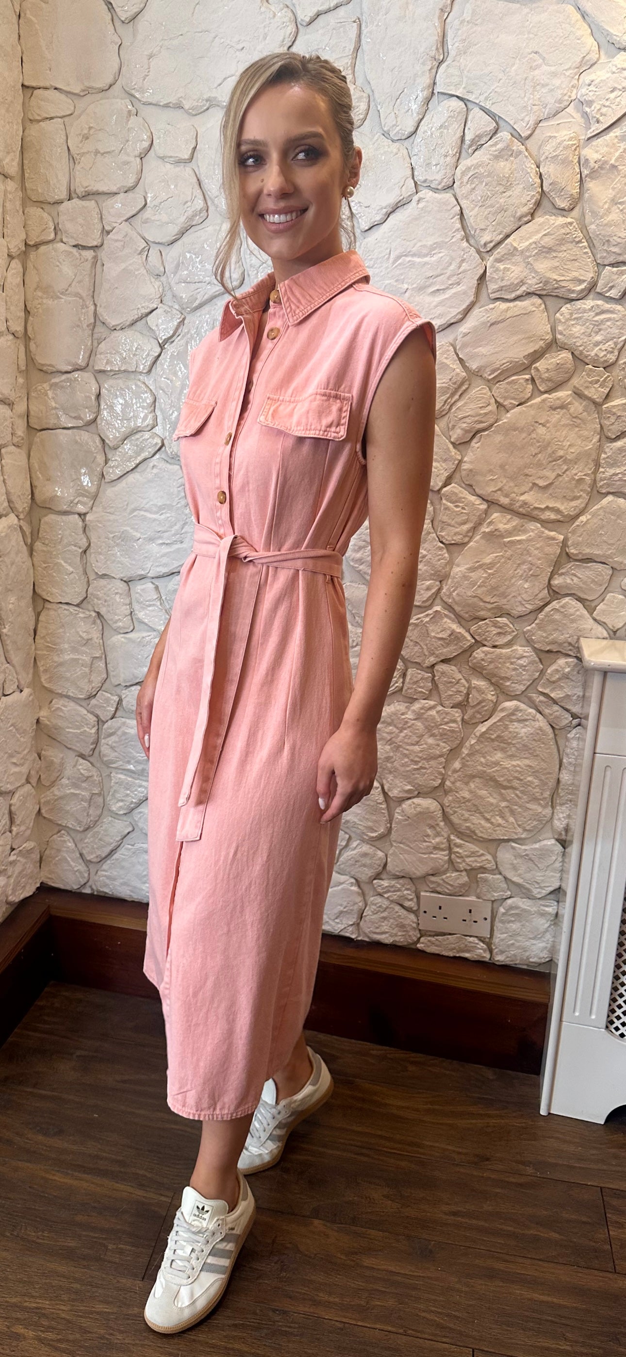 Pink Midi Denim