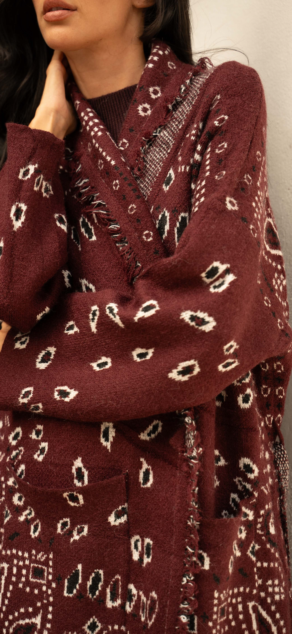 Burgundy Maxi Knit
