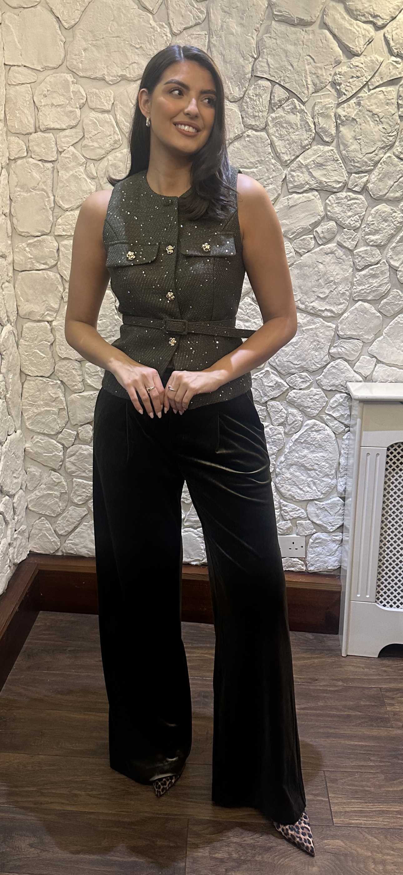 Green Speckle Waistcoat