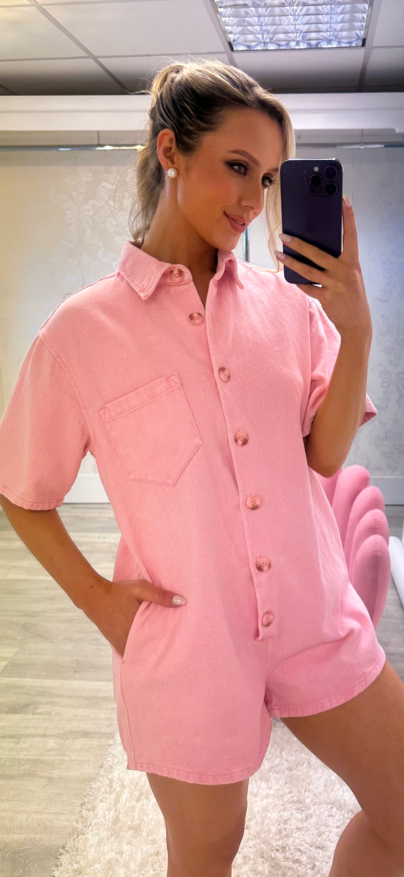 Pink Playsuit