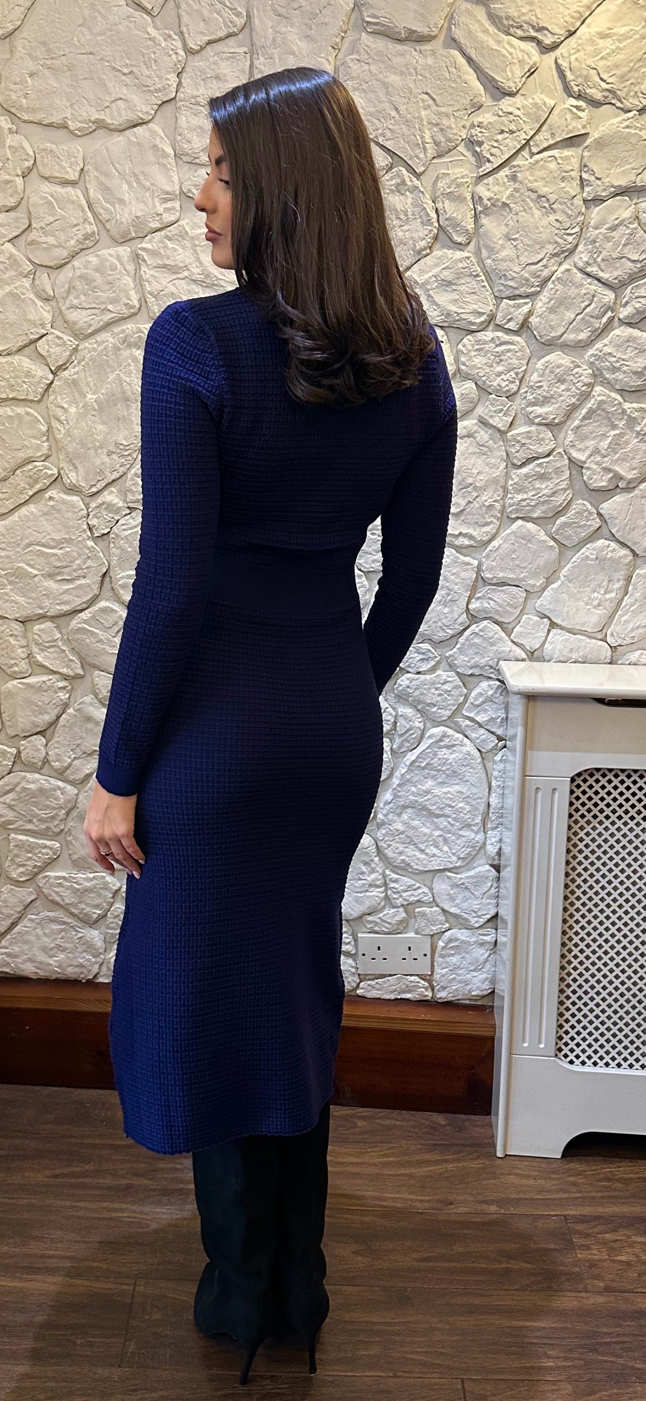 Navy Knit Dress