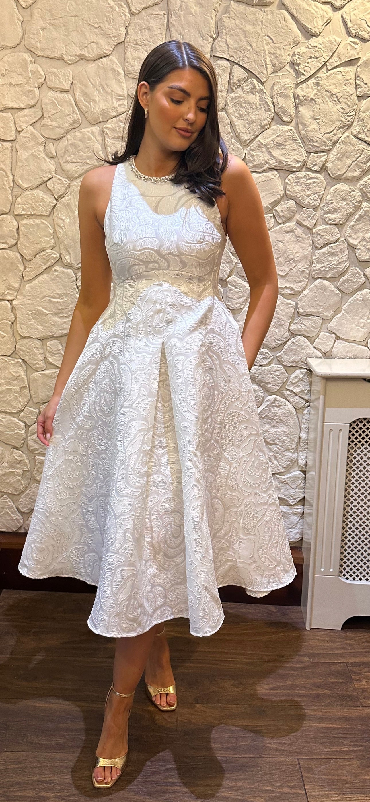 White Embellish Flare