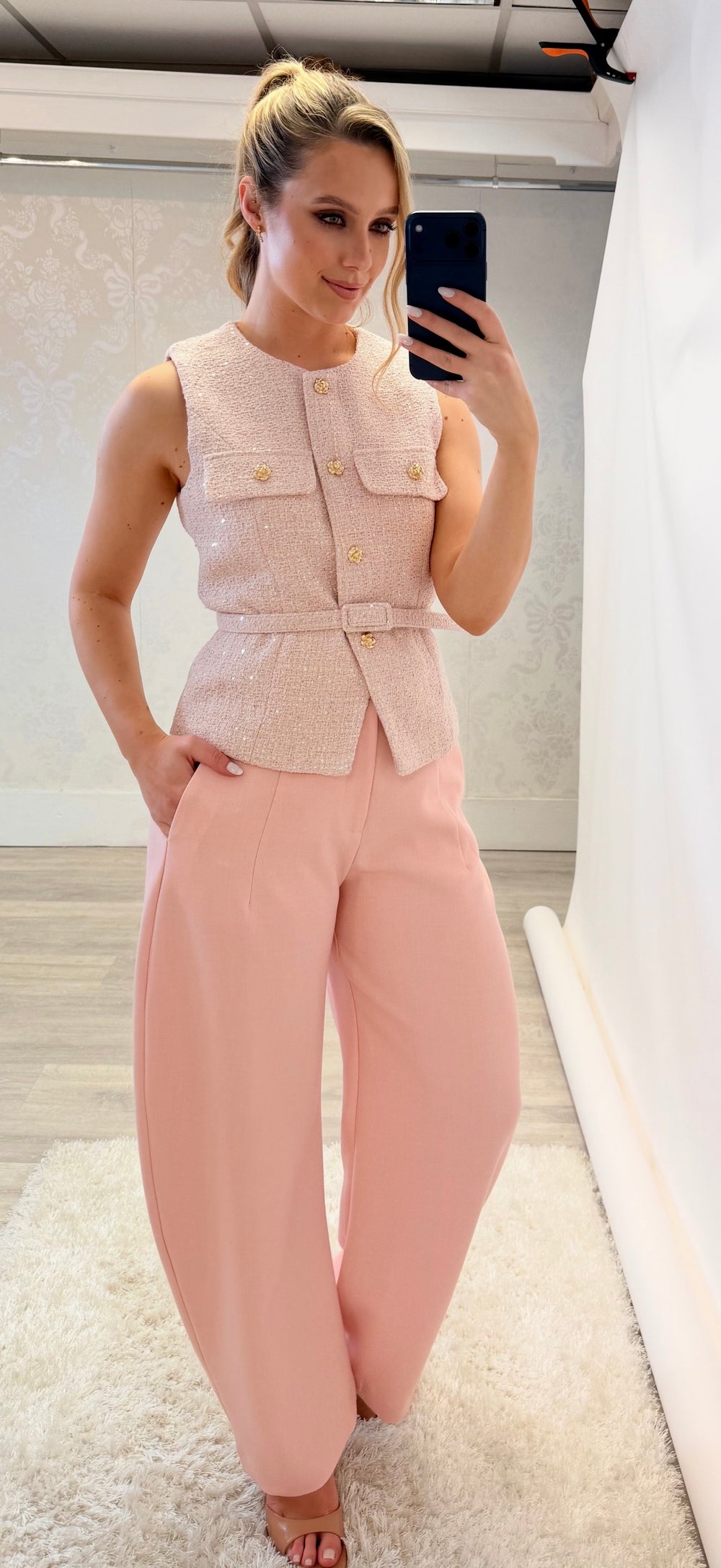 Pink Barrel Pants