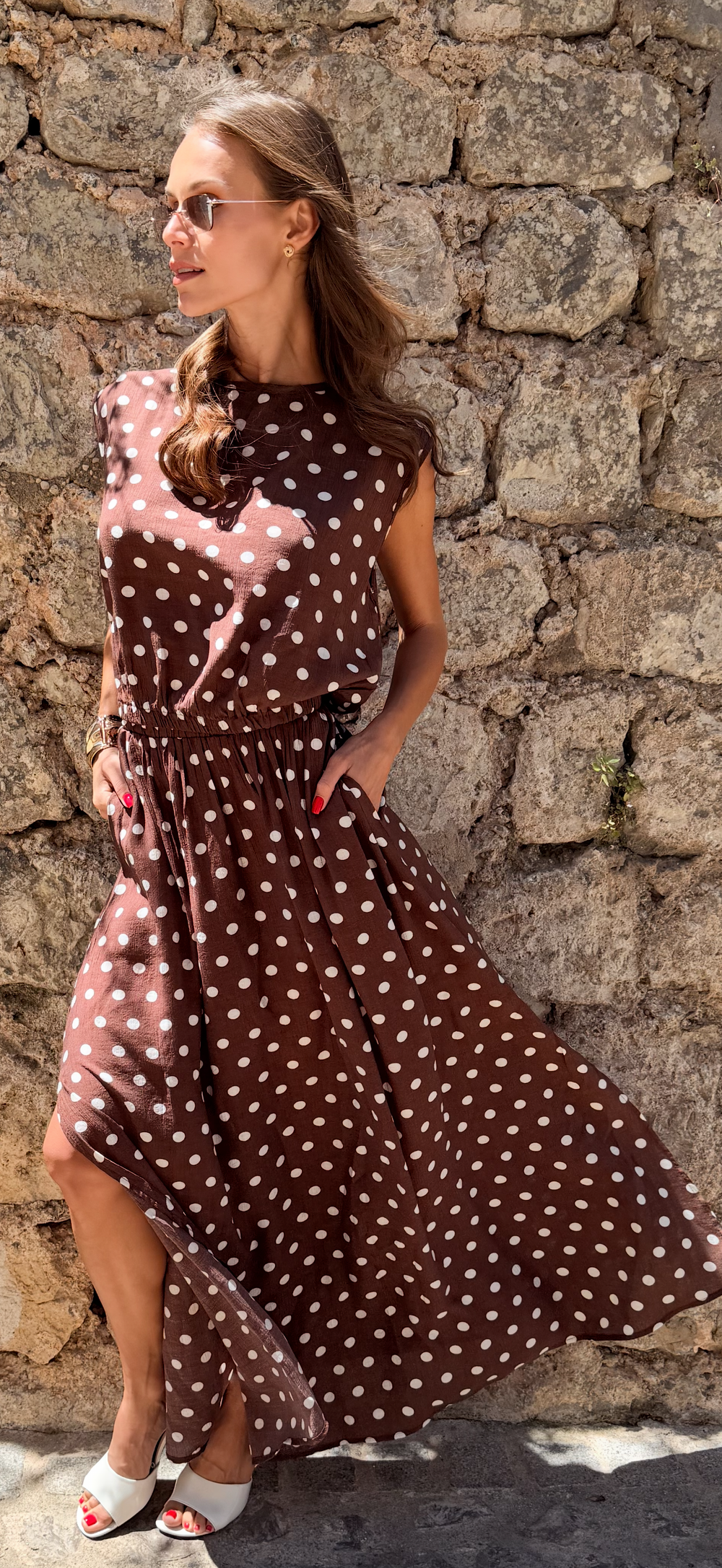 Brown Polka Set