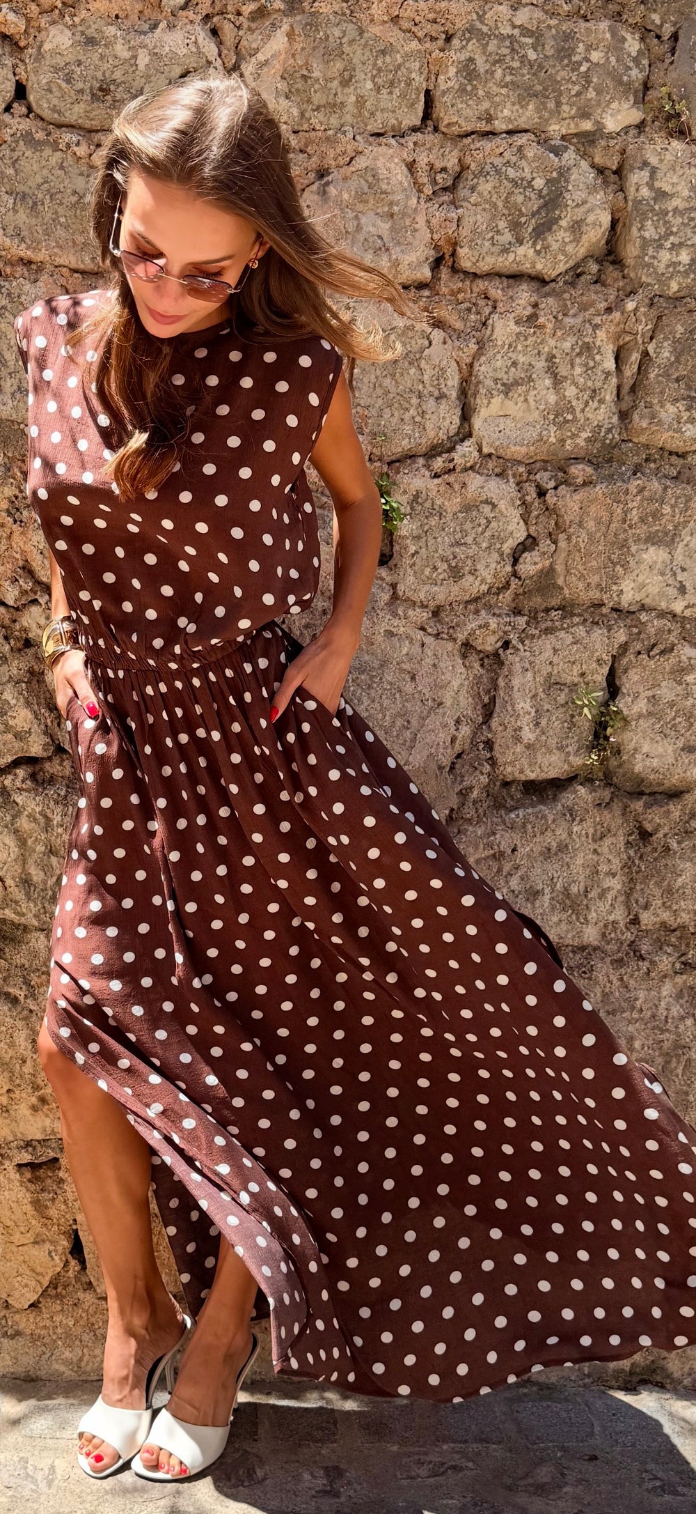 Brown Polka Set