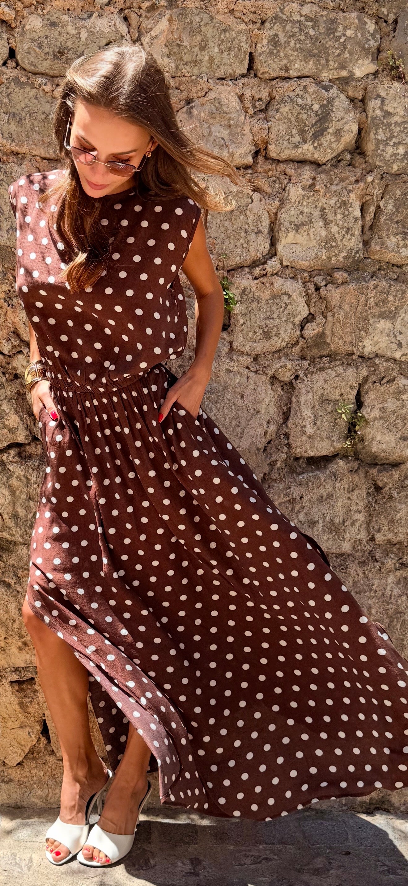Brown Polka Set
