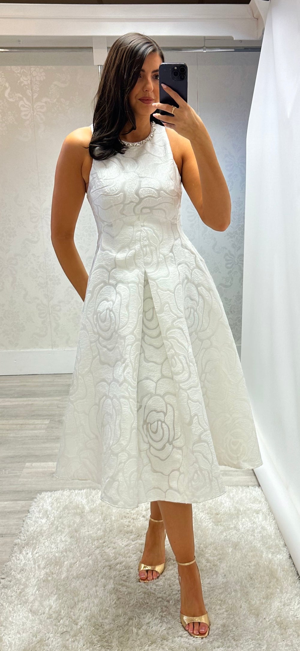 White Embellish Flare