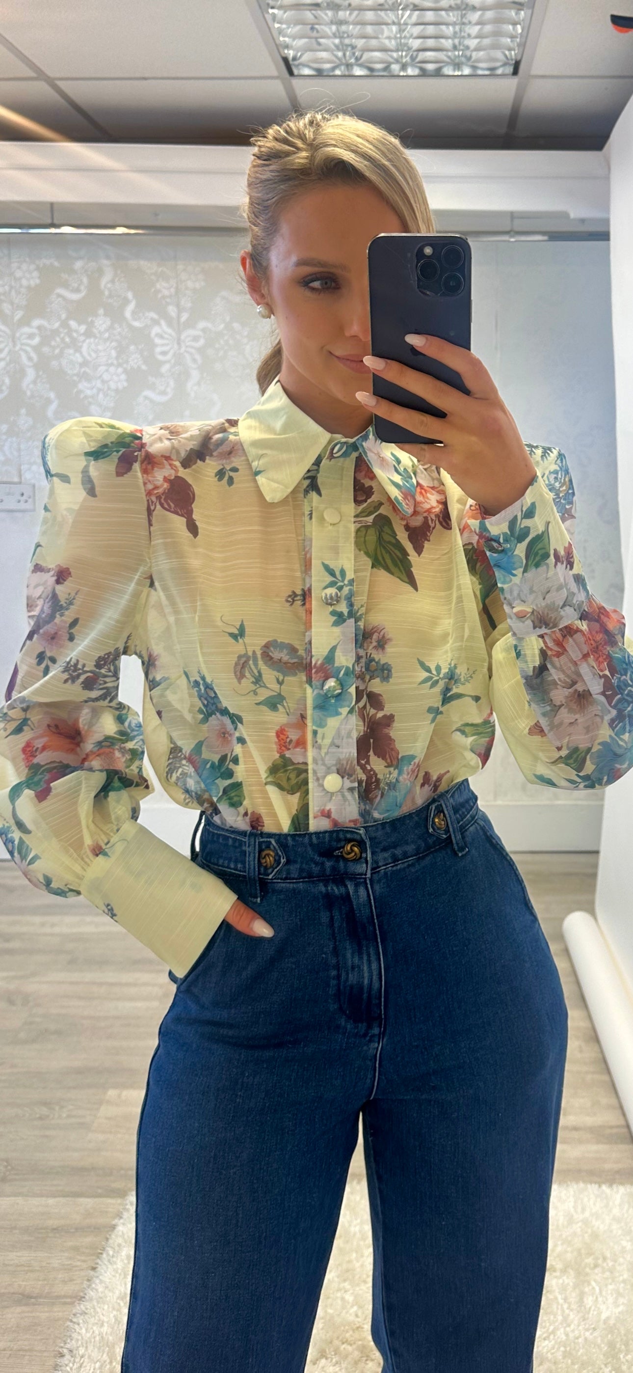 Lemon Floral Shirt