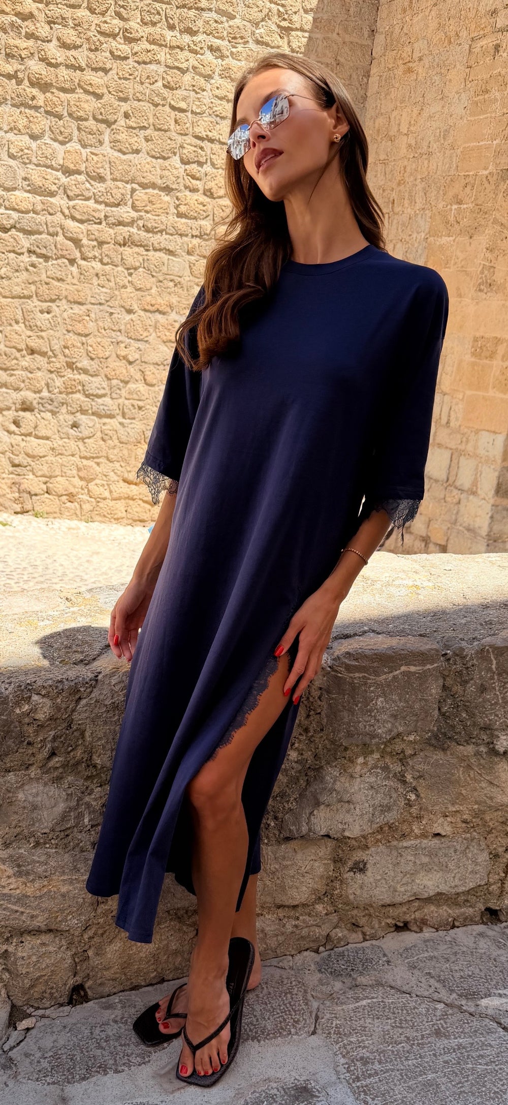 Navy T-Shirt Dress