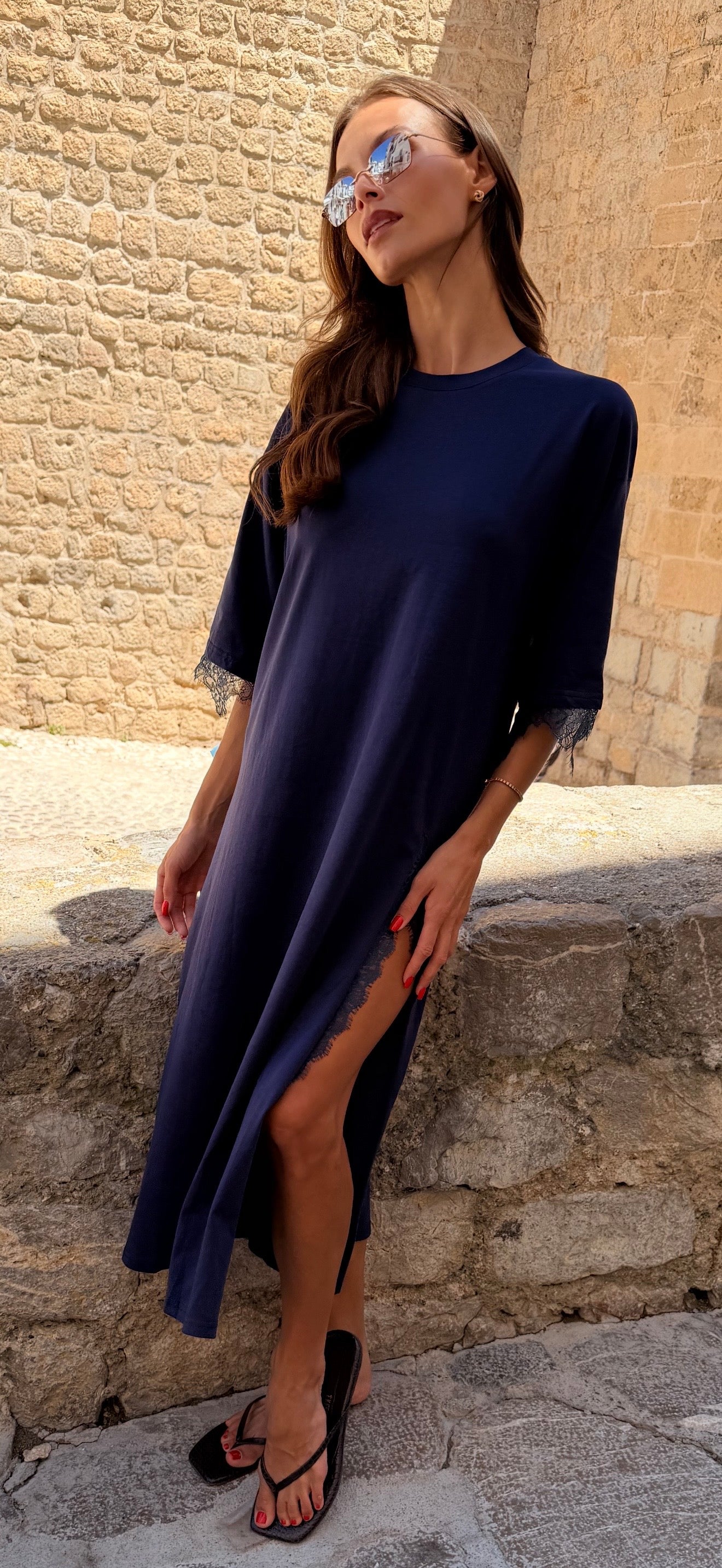 Navy T-Shirt Dress