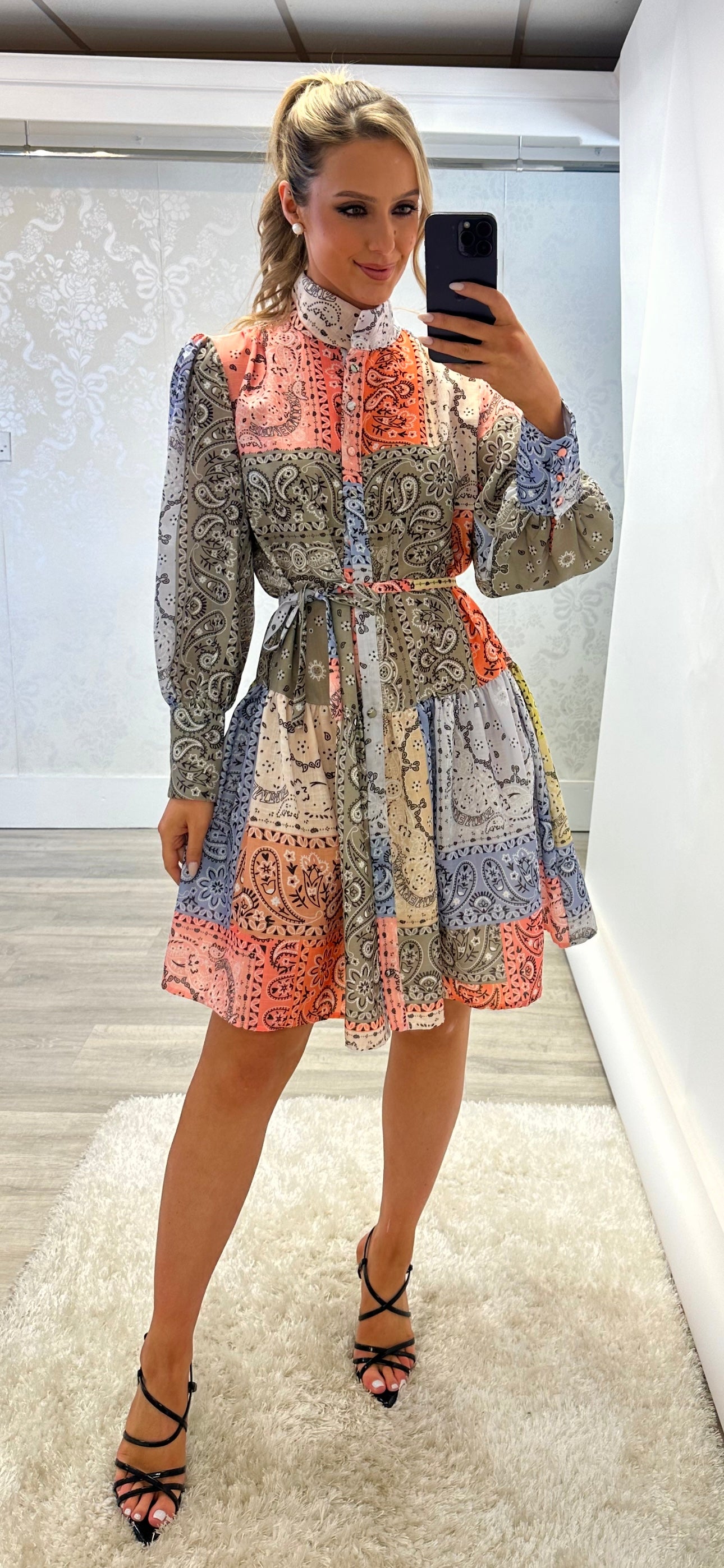 Paisley Mini Dress