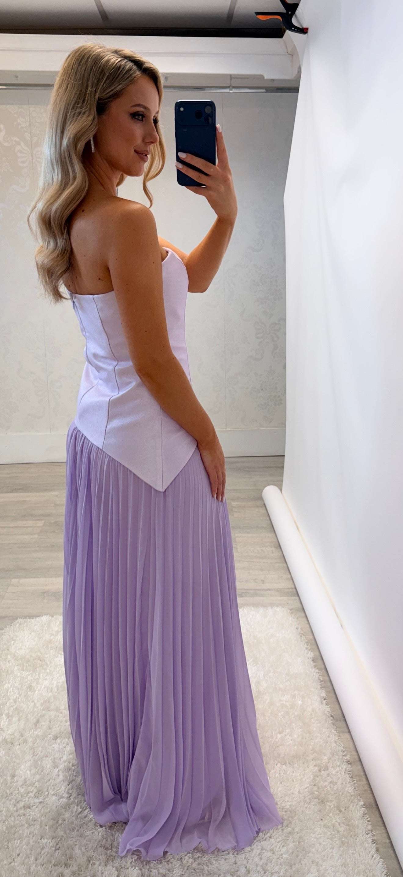 Lilac Pleat Maxi