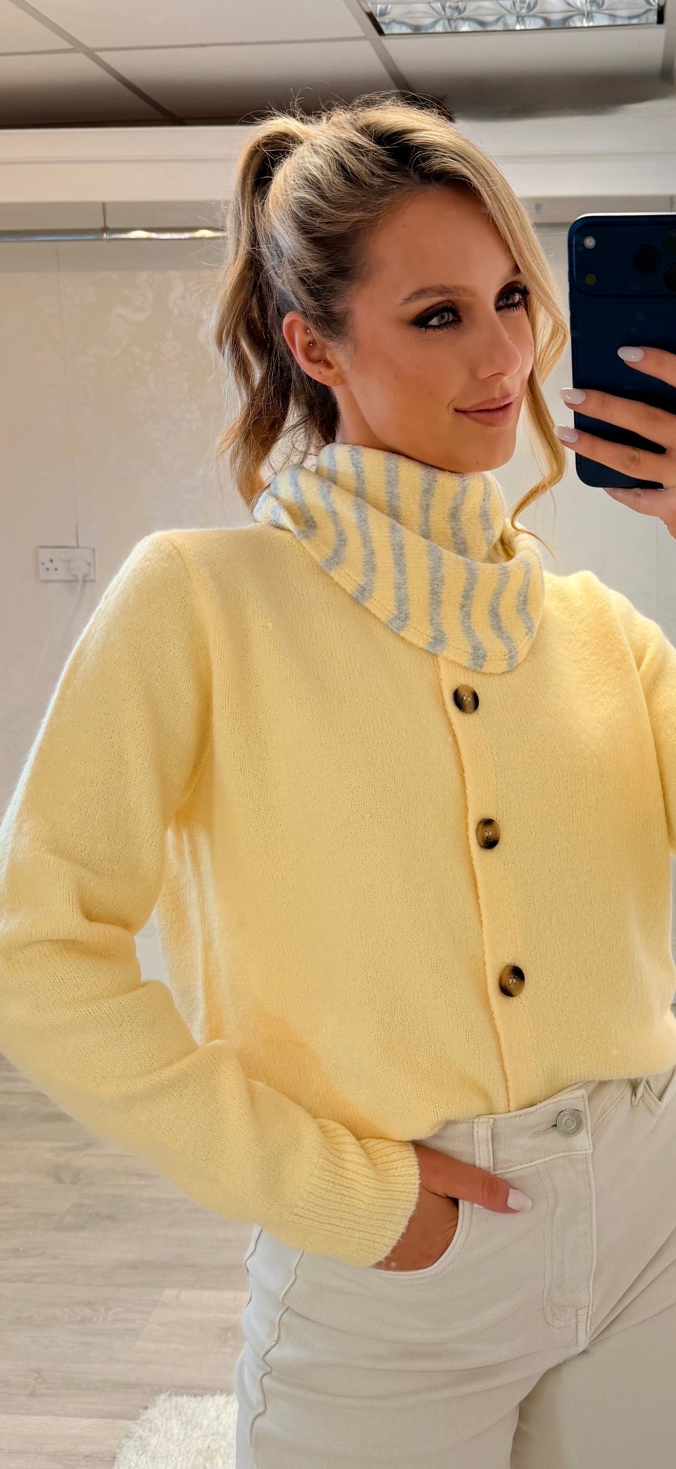 Lemon Stripe Knit