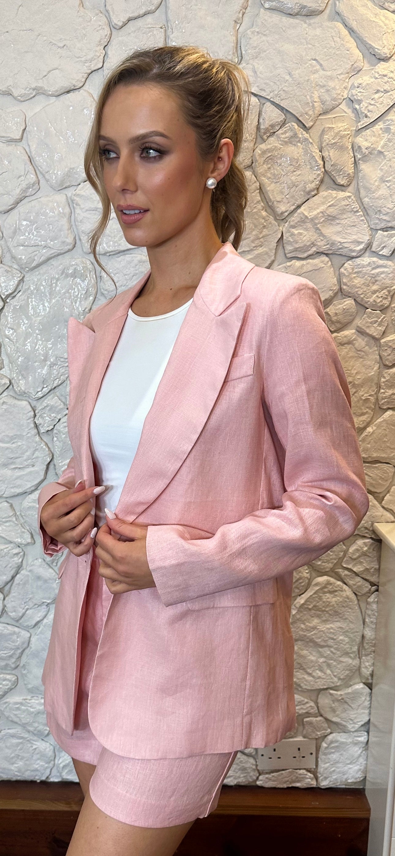 Pink Linen Set