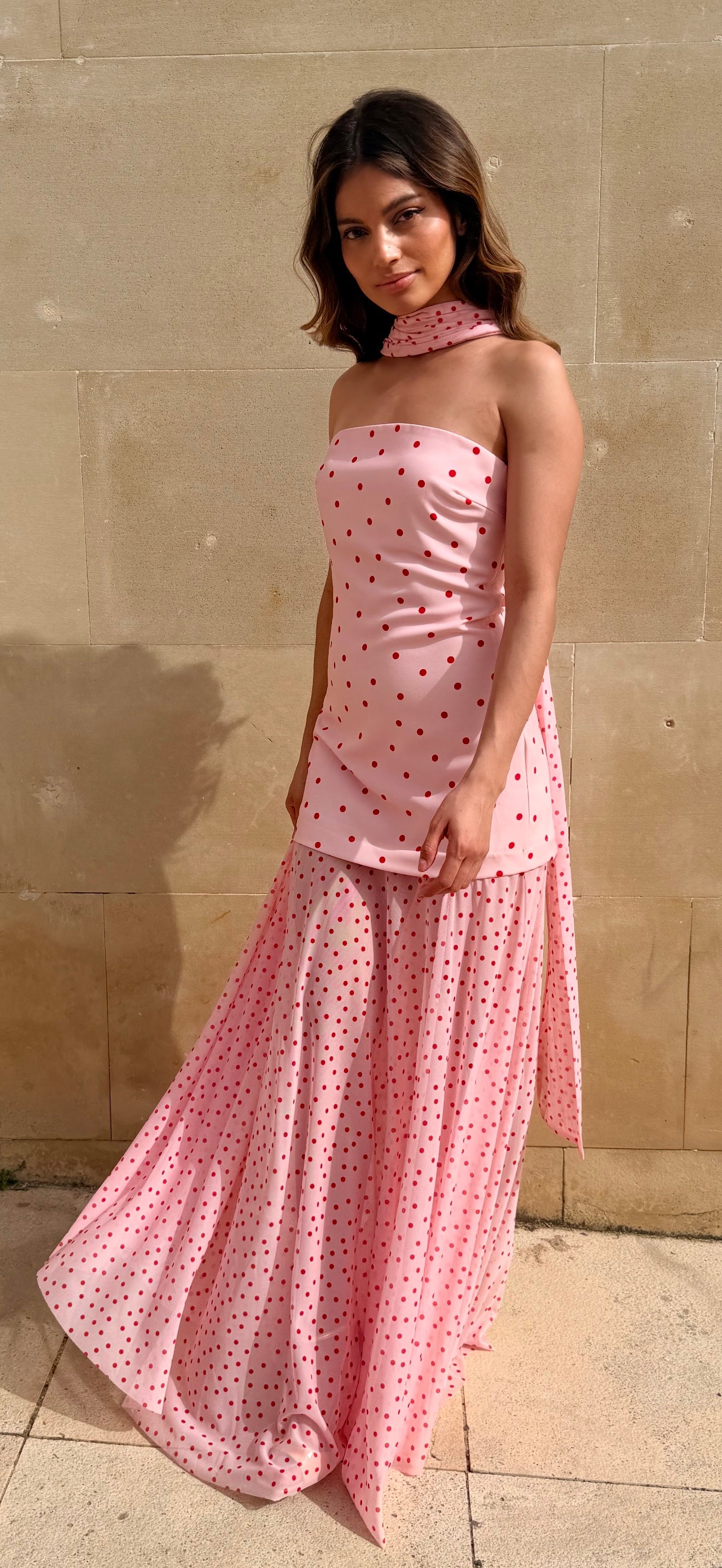 Pink Polka Dress