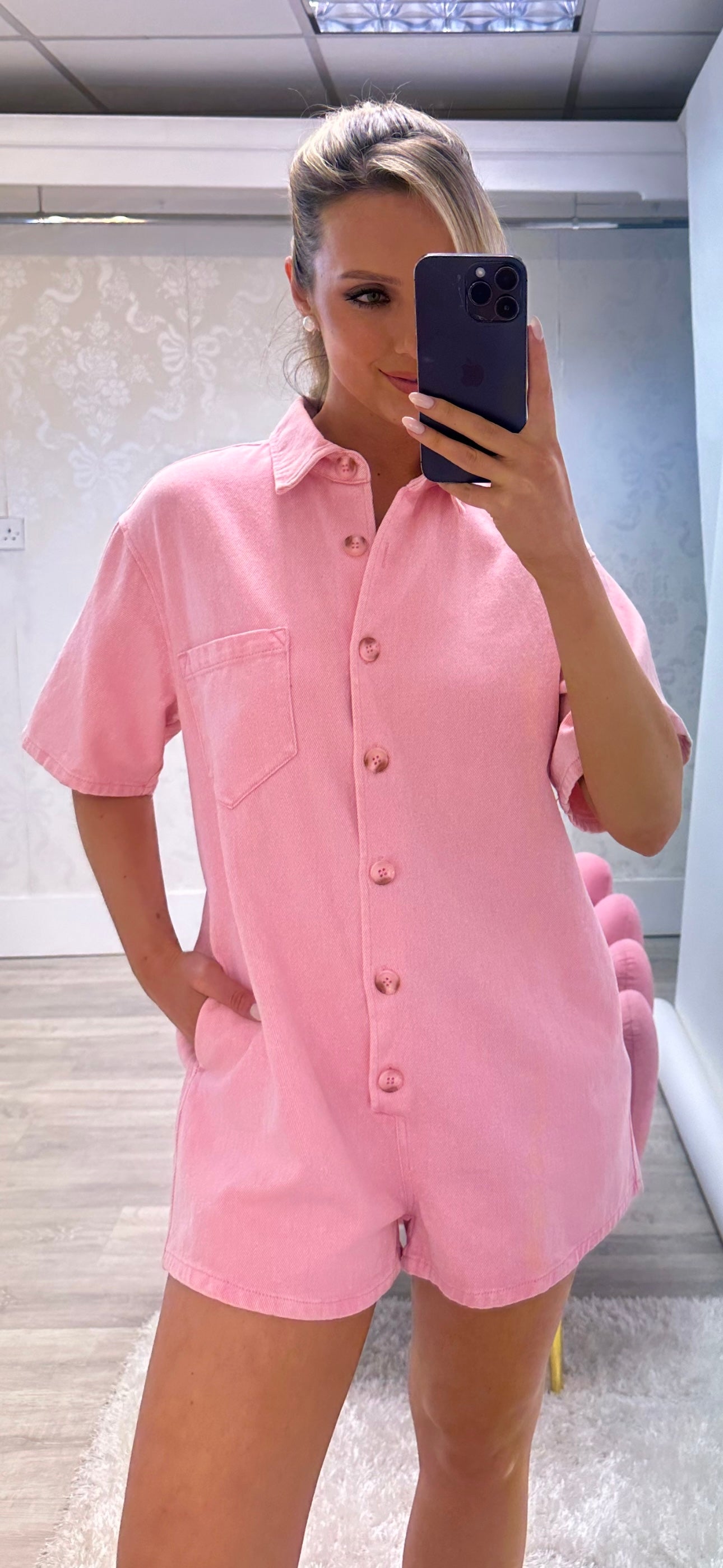 Pink Playsuit