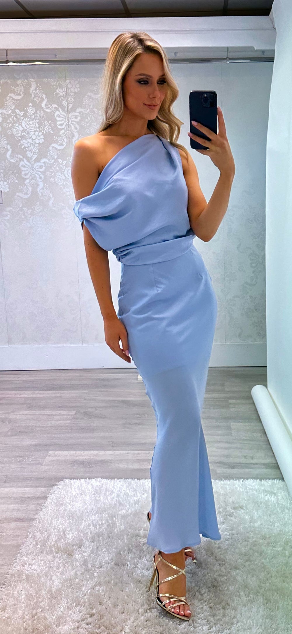 Powder Drape Dress