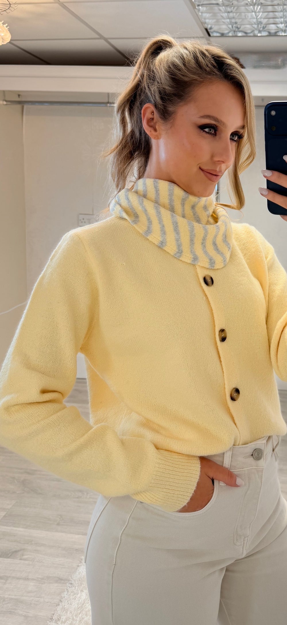 Lemon Stripe Knit
